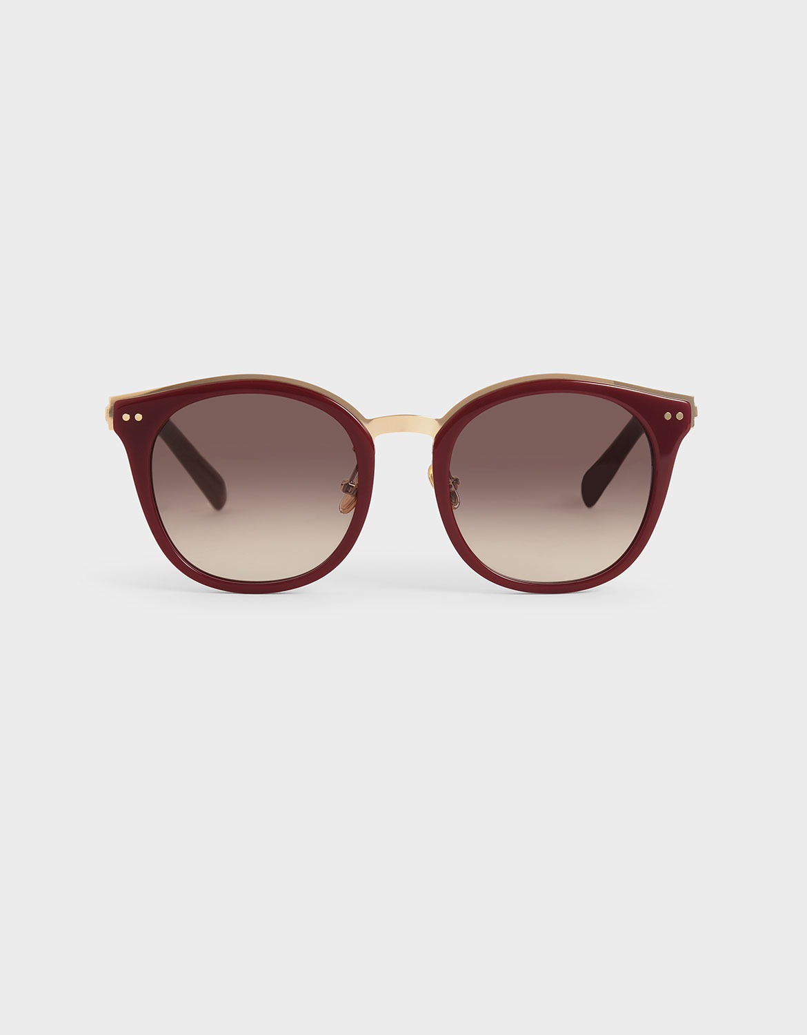 

Acetate Frame Wayfarer Sunglasses, Burgundy