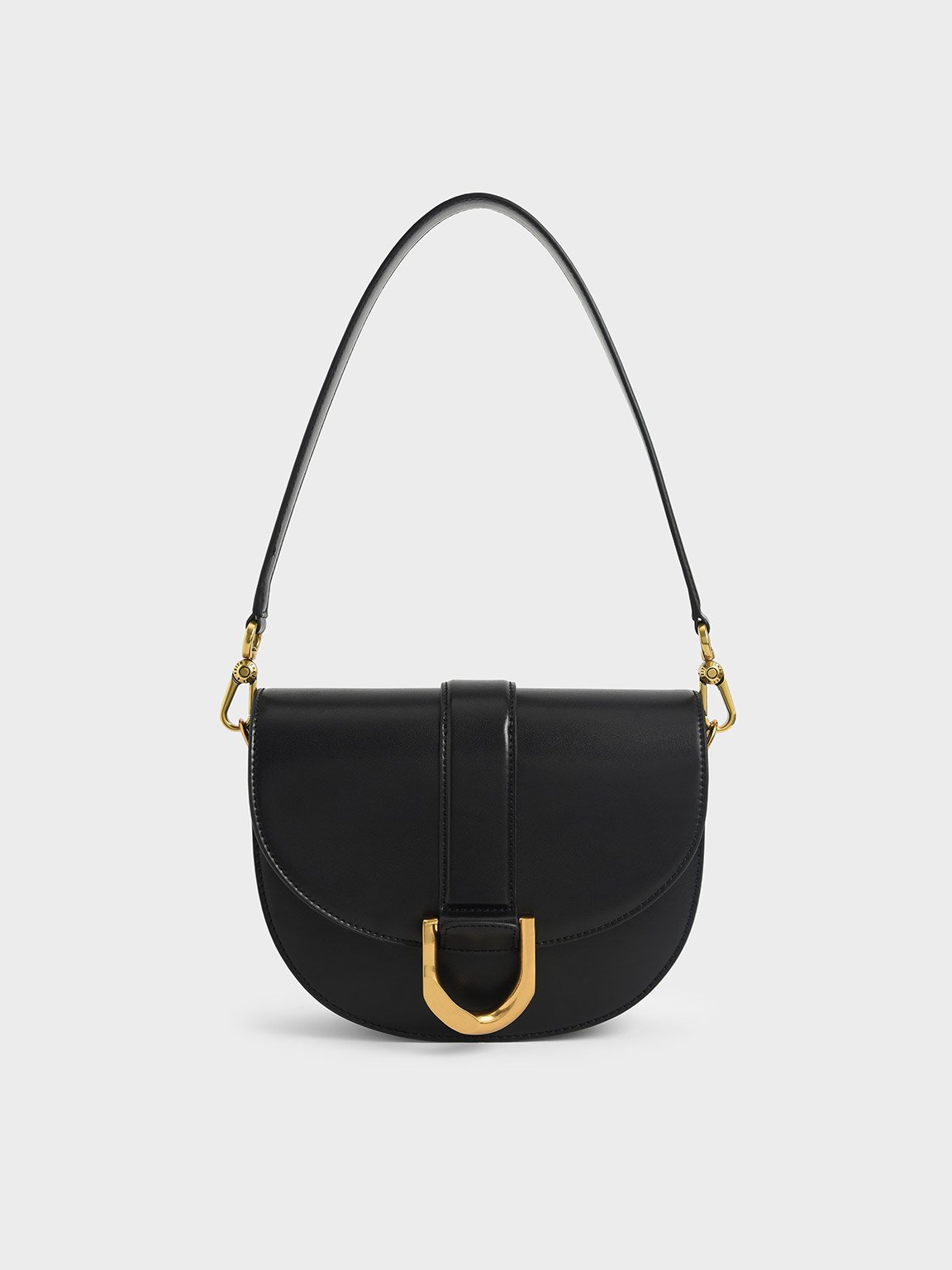 Black Gabine Saddle Bag CHARLES KEITH UK