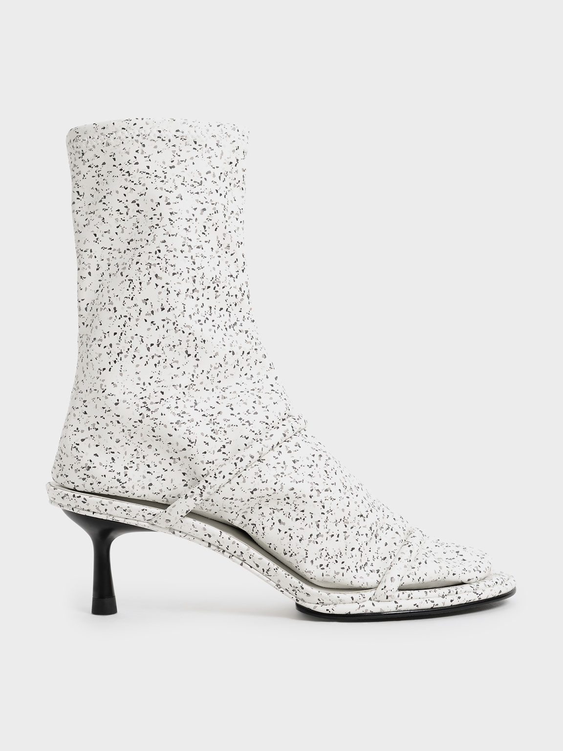 

Lucile Printed Stiletto Calf Boots, Multi