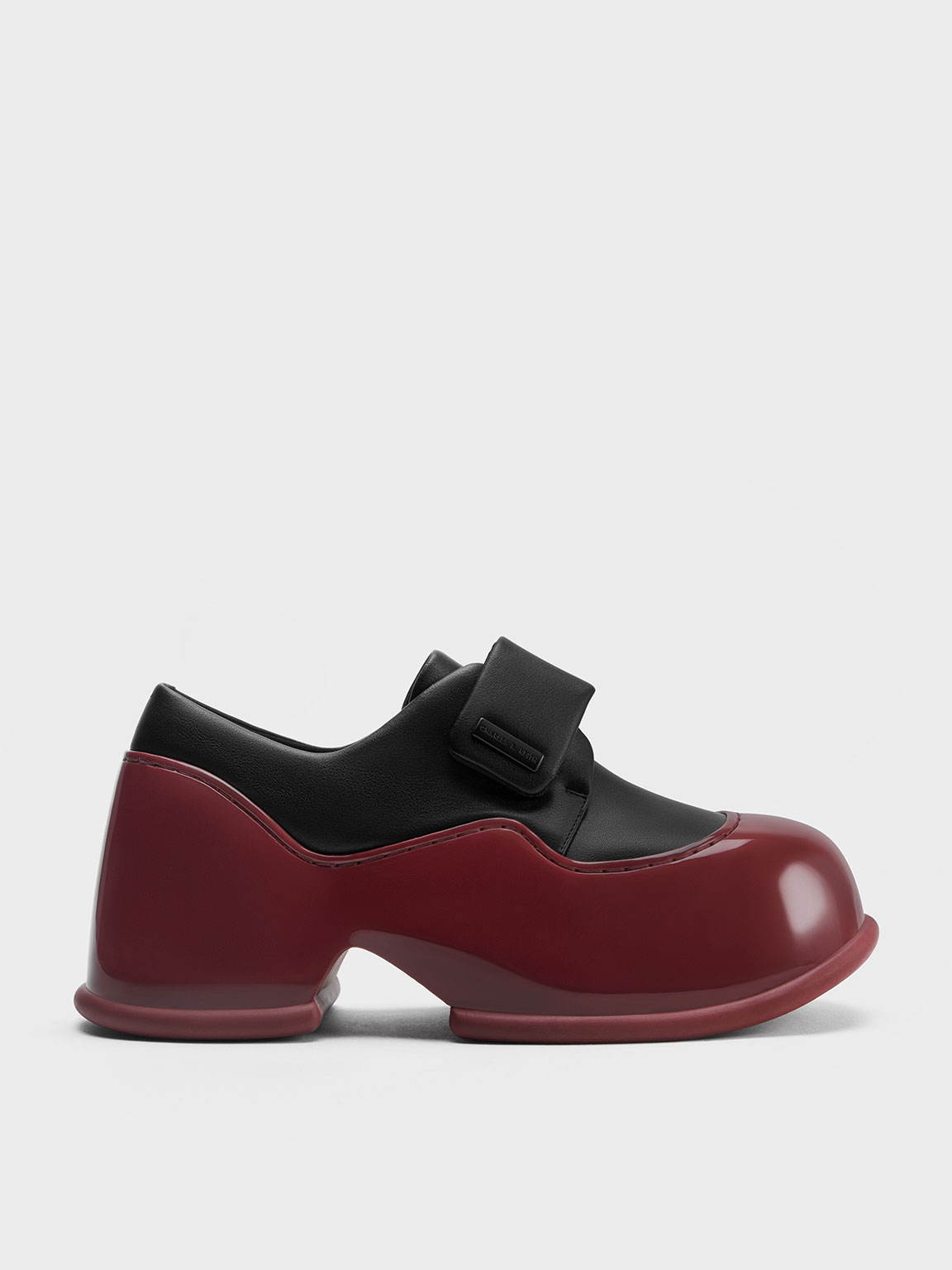 Pixie Patent Two-Tone Platform Loafers