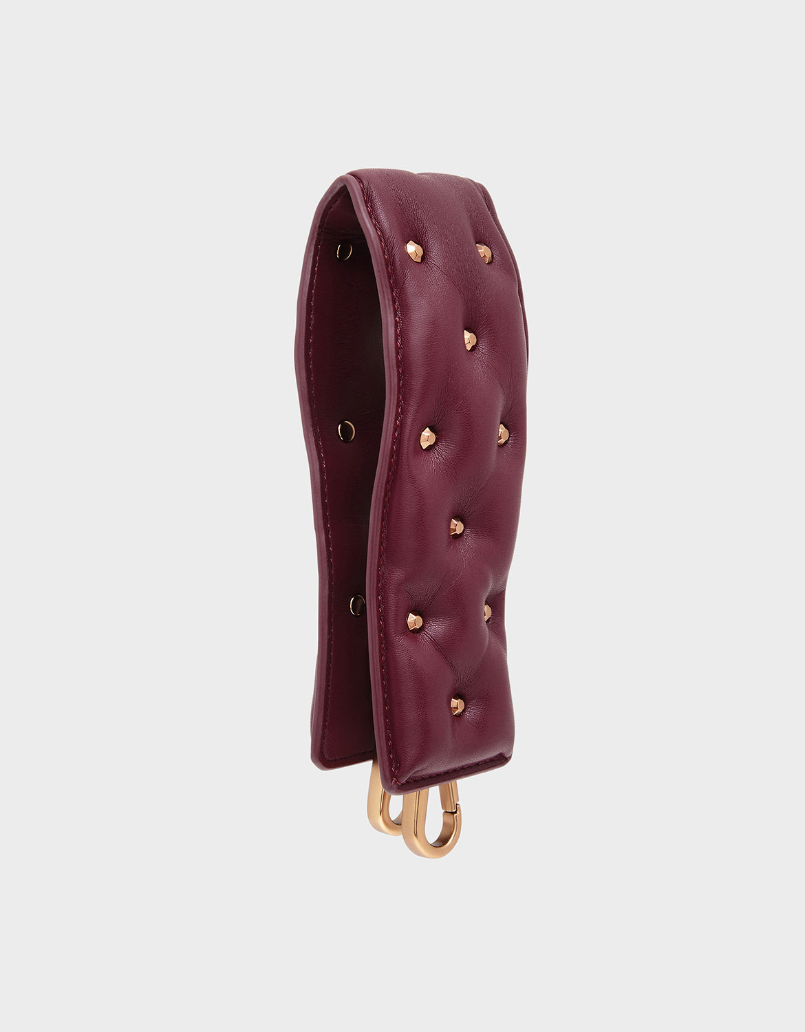 

Embellished Wide Mini Strap, Prune