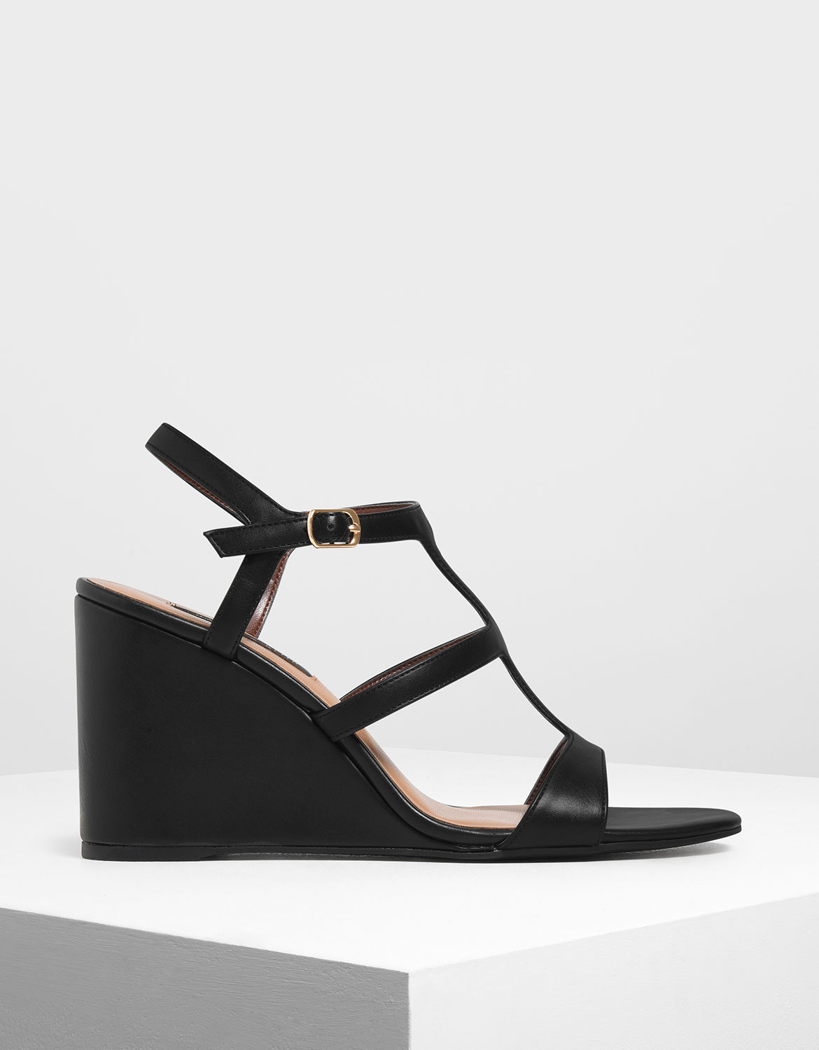 

Strappy Wedges, Black