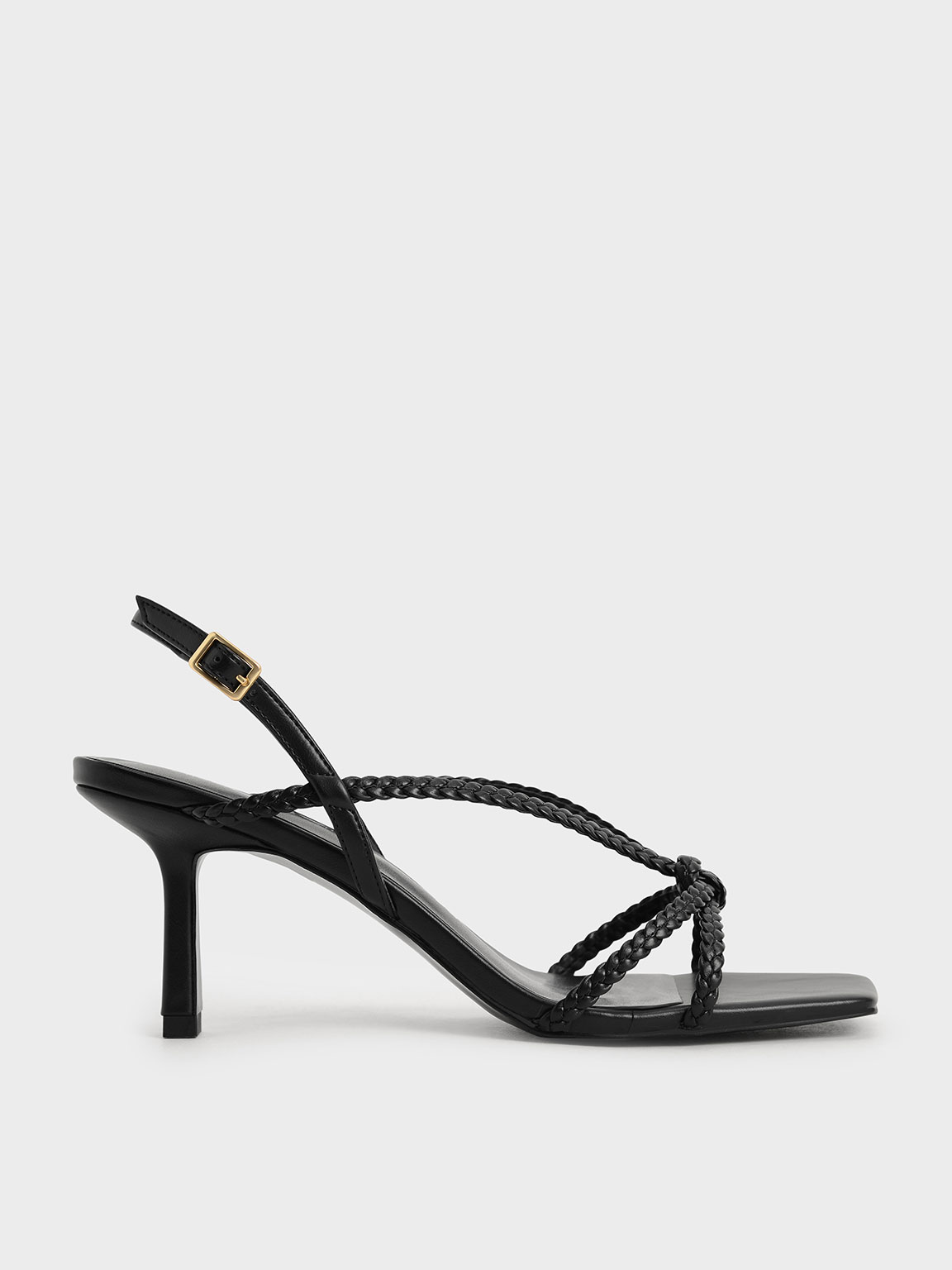 

Braided Strap Heeled Sandals