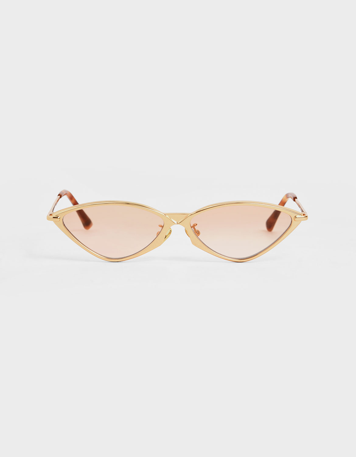 

Metal Frame Cat-Eye Sunglasses, Orange