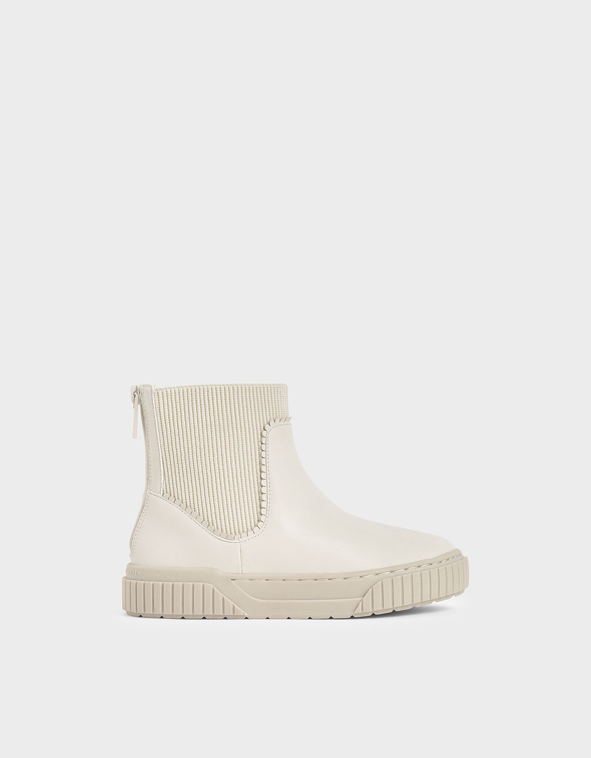 

Girls' Ankle Sock Boots, Beige