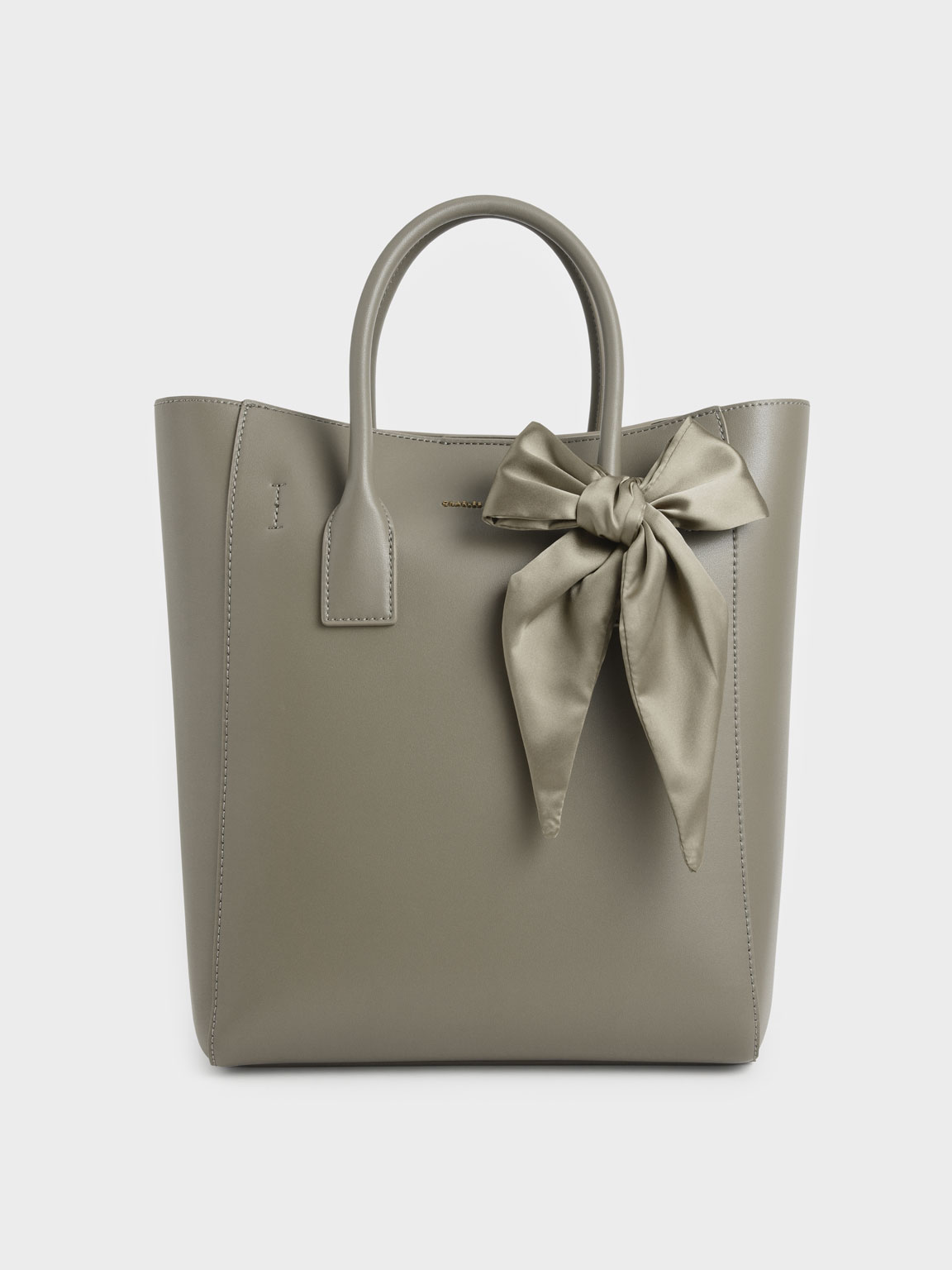 

Bow Tote Bag, Taupe