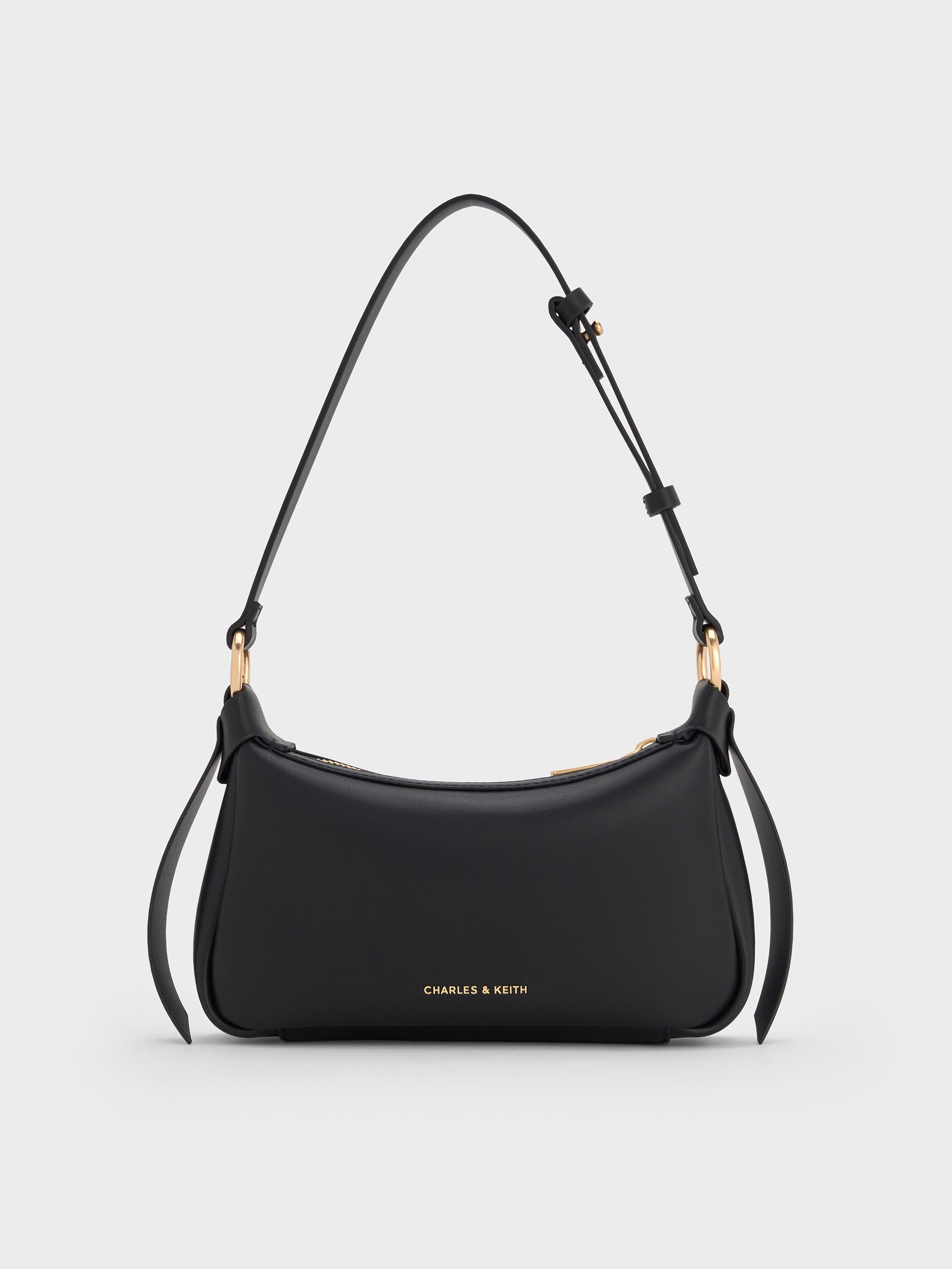 Charles & Keith - Mini Calla Shoulder Bag In Black