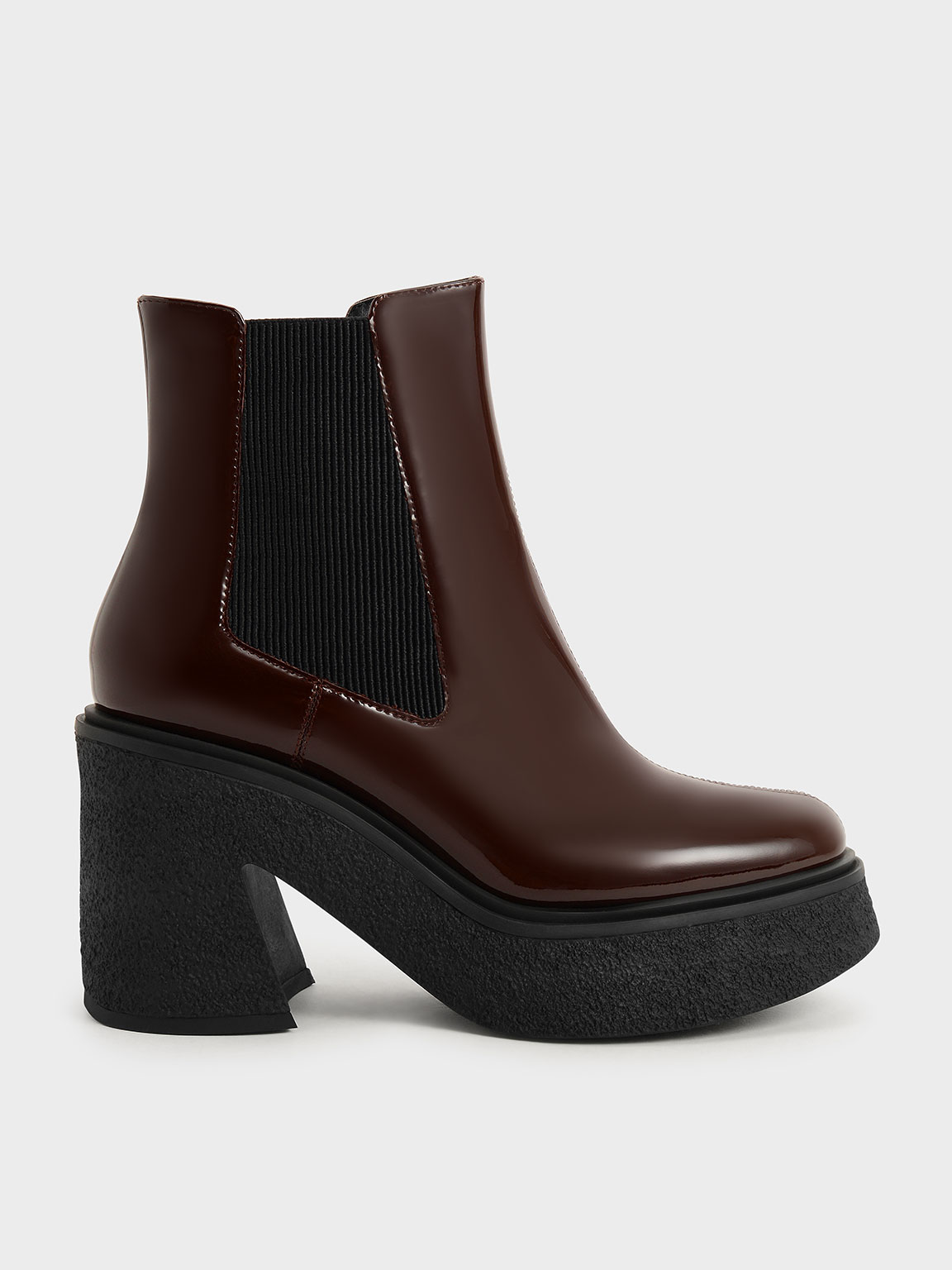 

Odette Patent Leather Chelsea Platform Boots