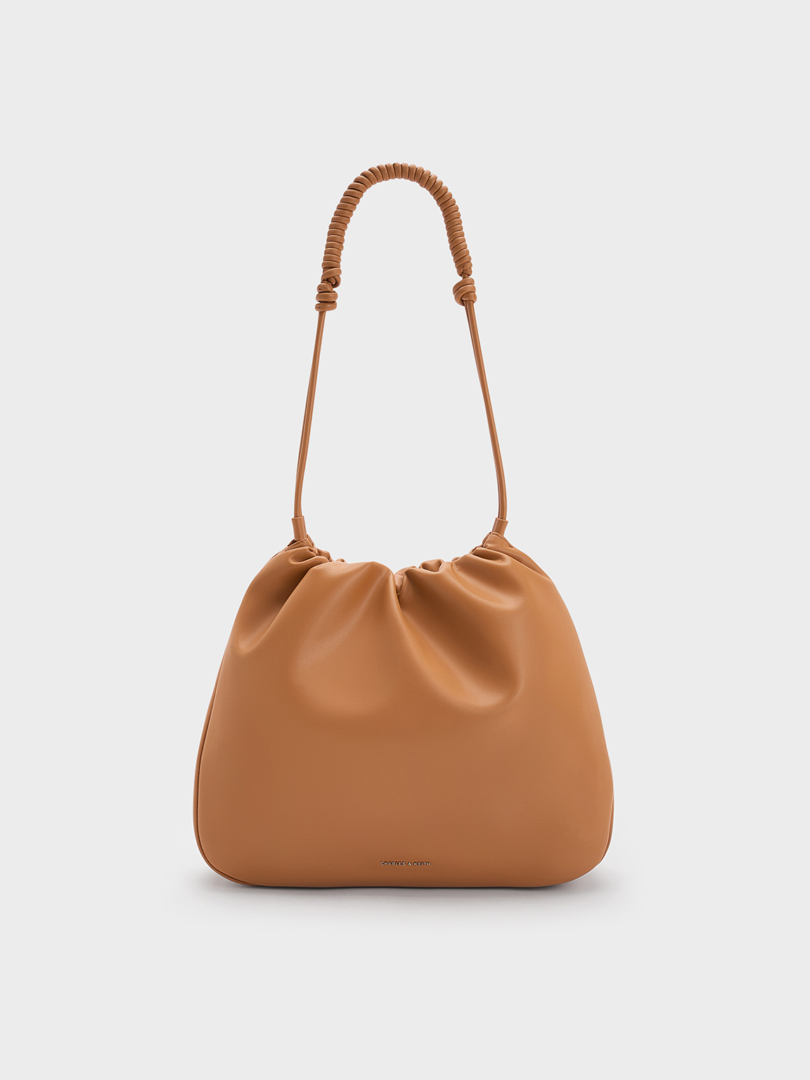 Charles & Keith - Lorelai Ruched Knotted-Strap Hobo Bag