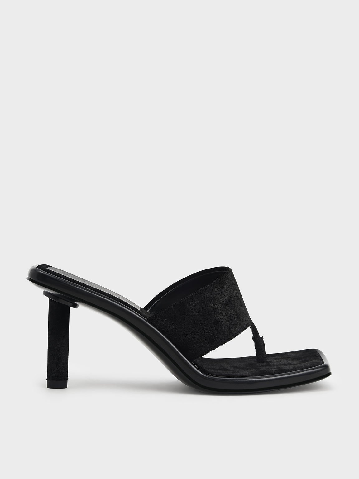 

Etta Velvet Heeled Thong Sandals​