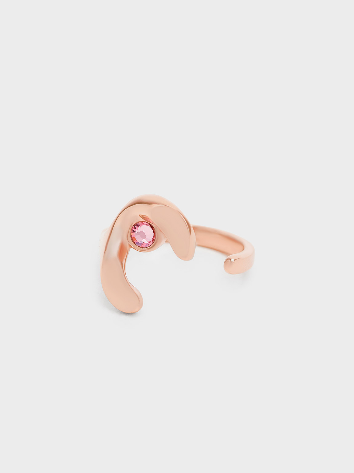 Gem-Embellished Open Ring