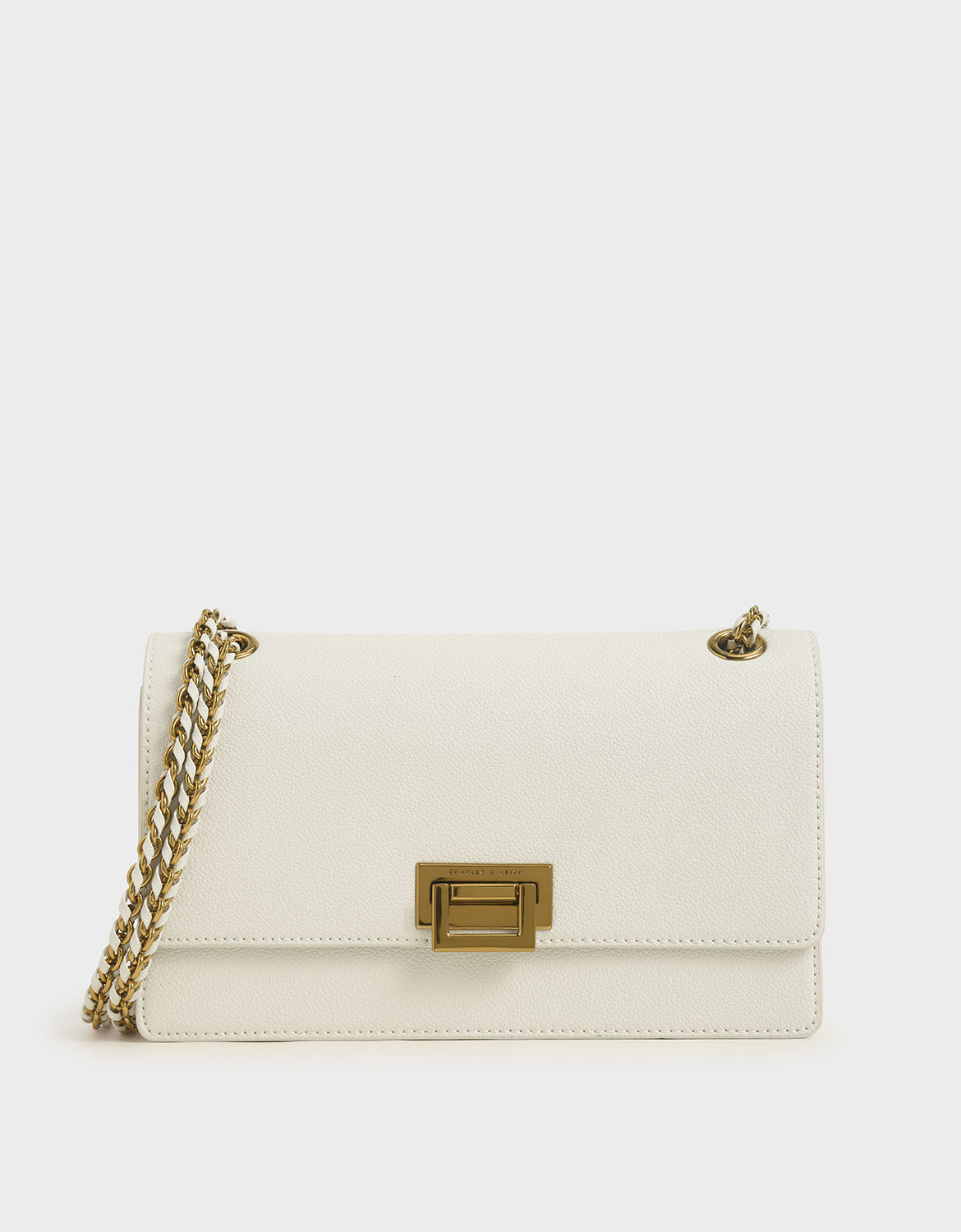 

Chain Strap Shoulder Bag, Chalk