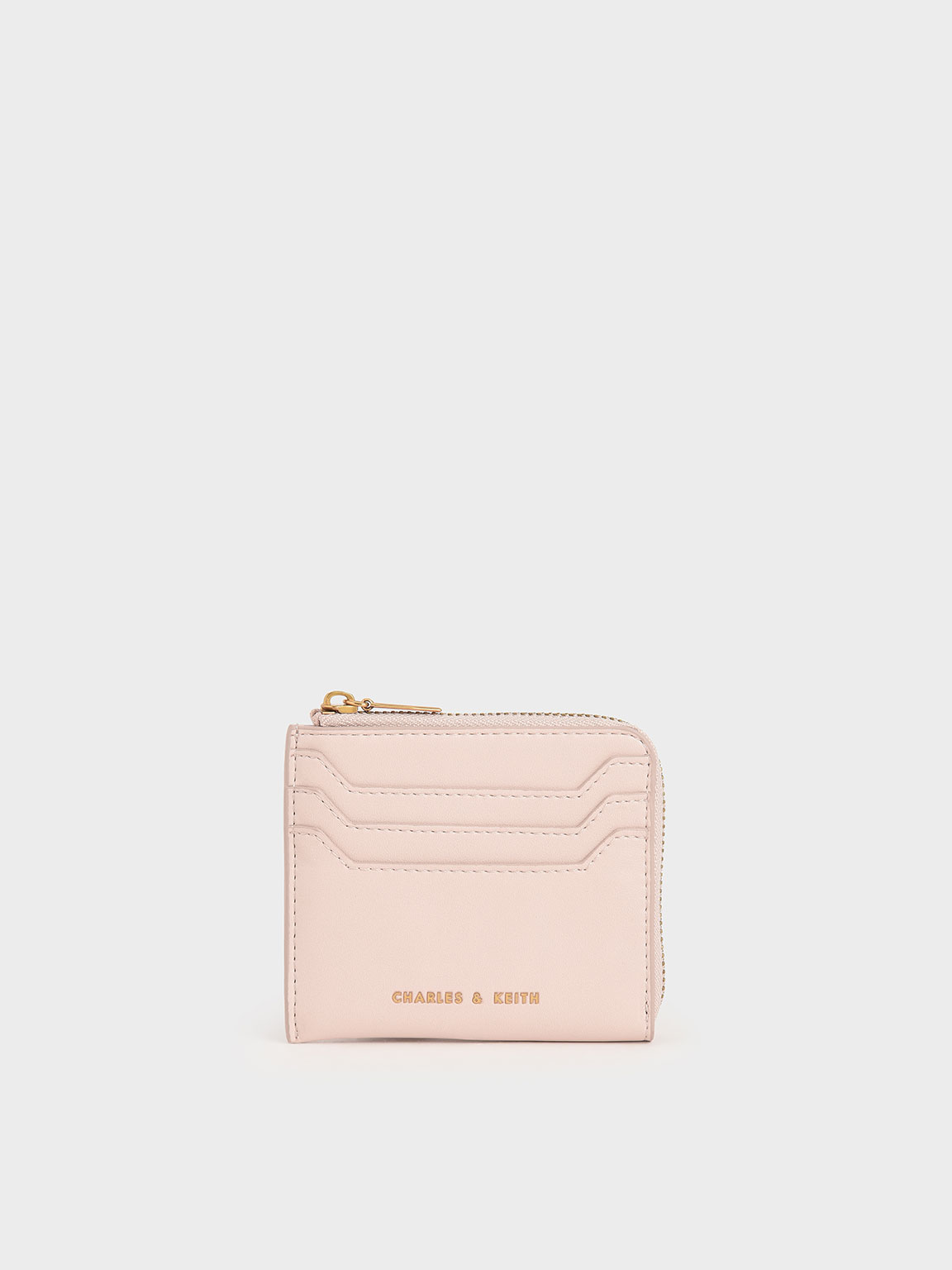 

Zip Around Card Holder, Light pink
