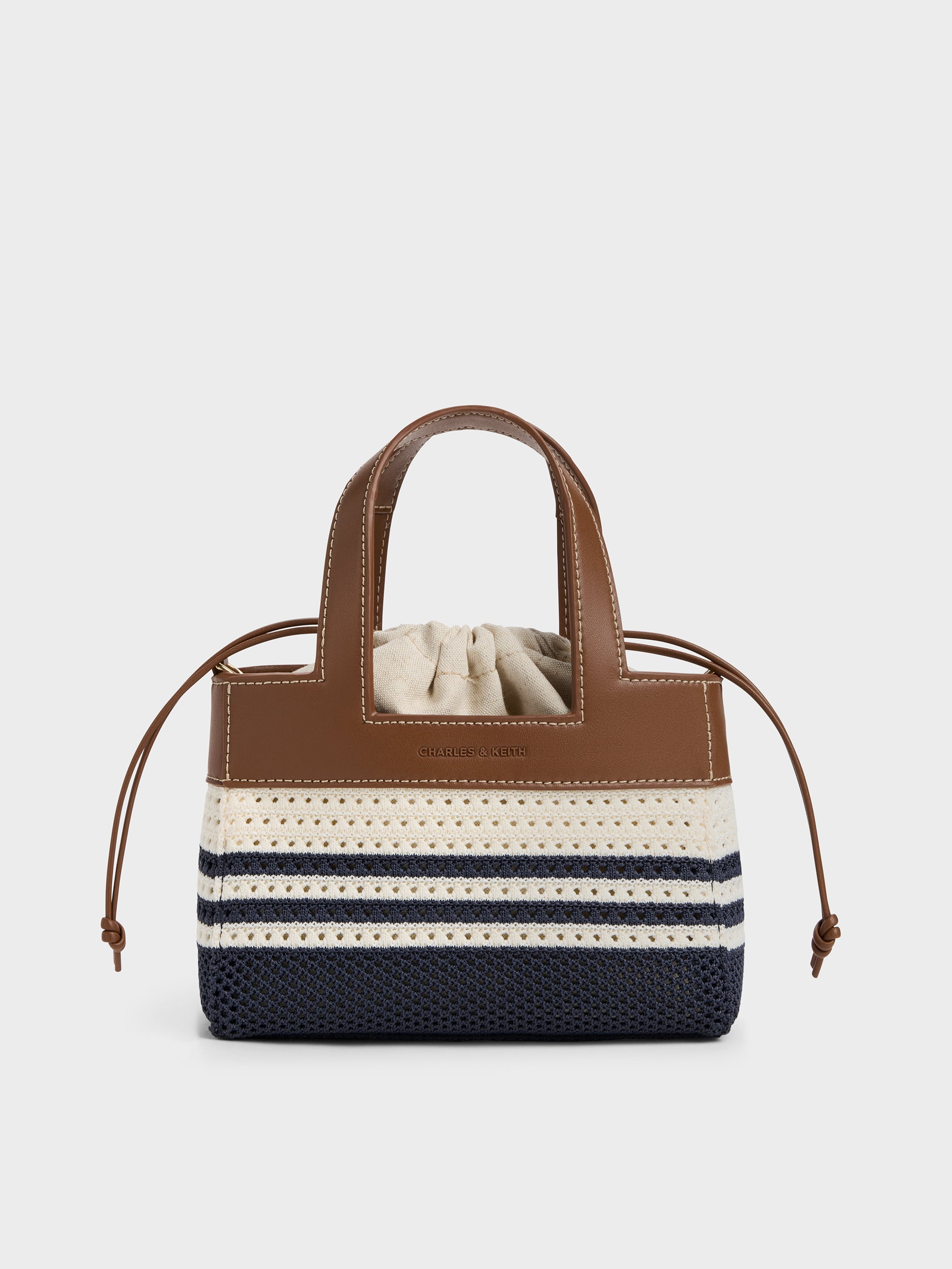 Charles & Keith - Girls' Ida Striped Knitted Mini Bag