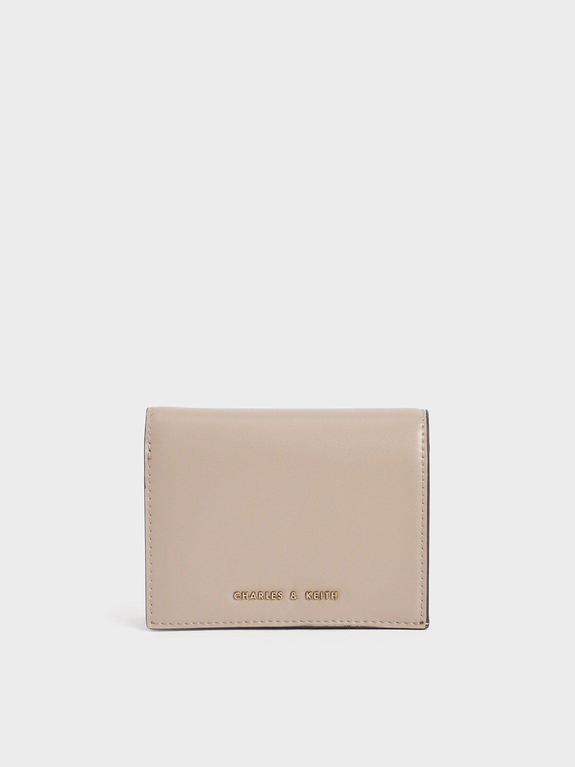 

Snap Button Mini Short Wallet, Sand