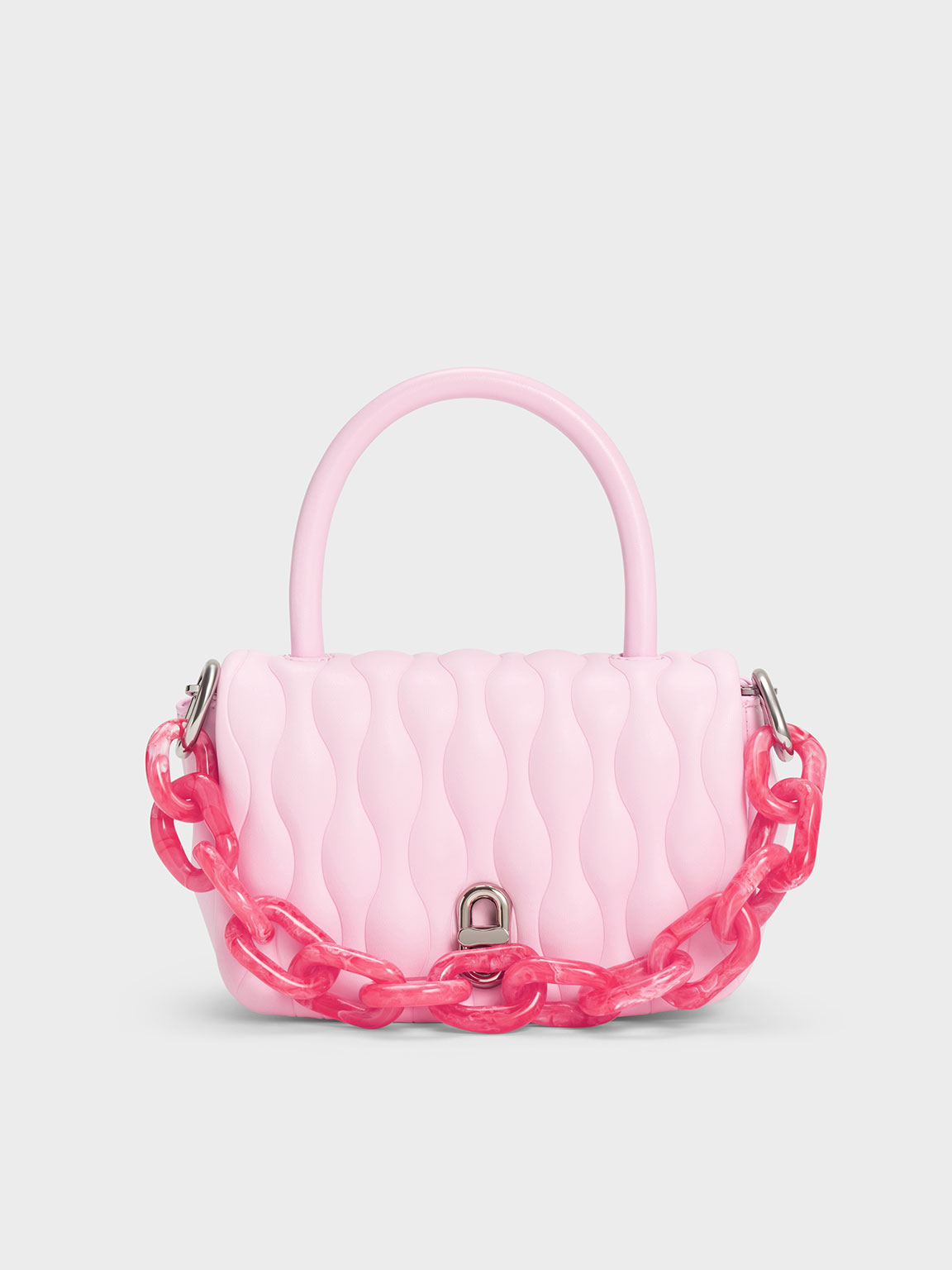Iva Boxy Top Handle Bag Pink Female S