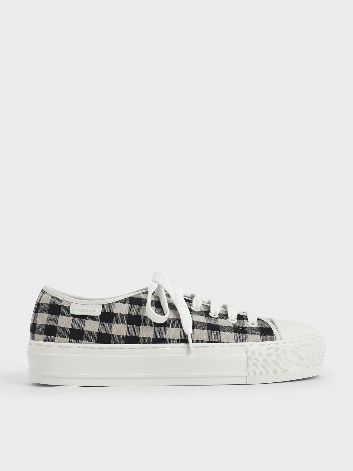 

Gingham Sneakers, Black