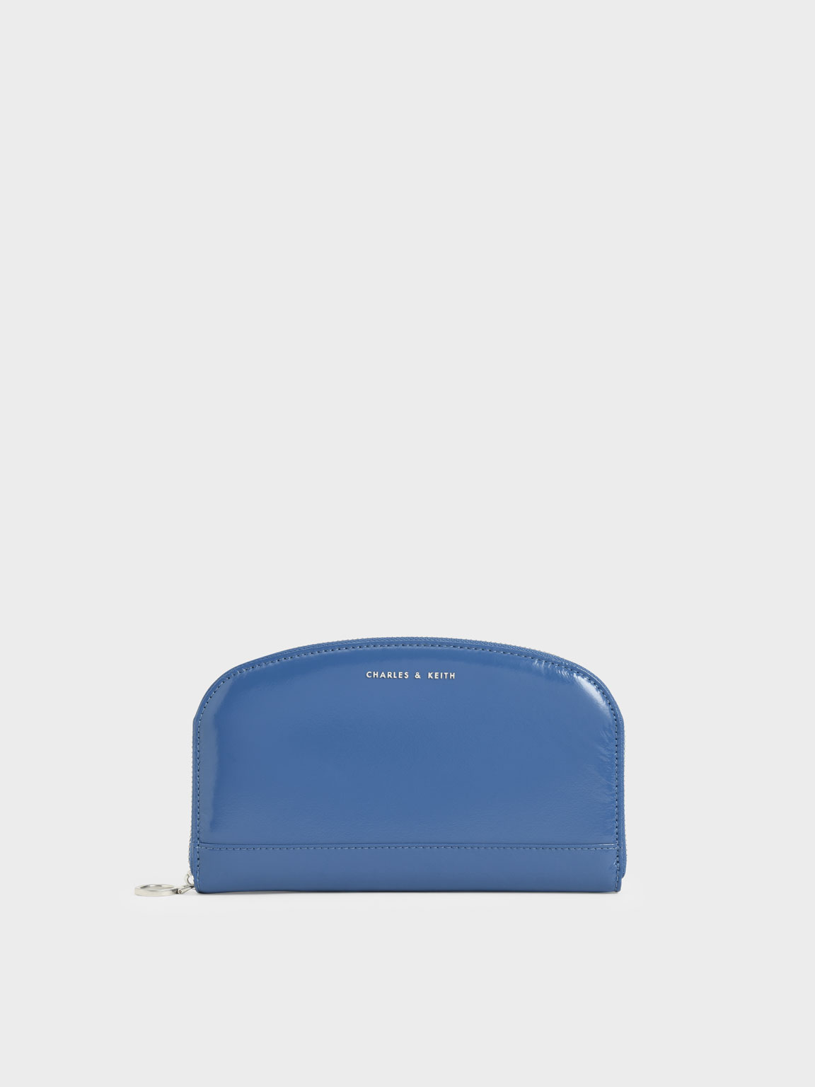 

Curved Mini Long Wallet, Blue