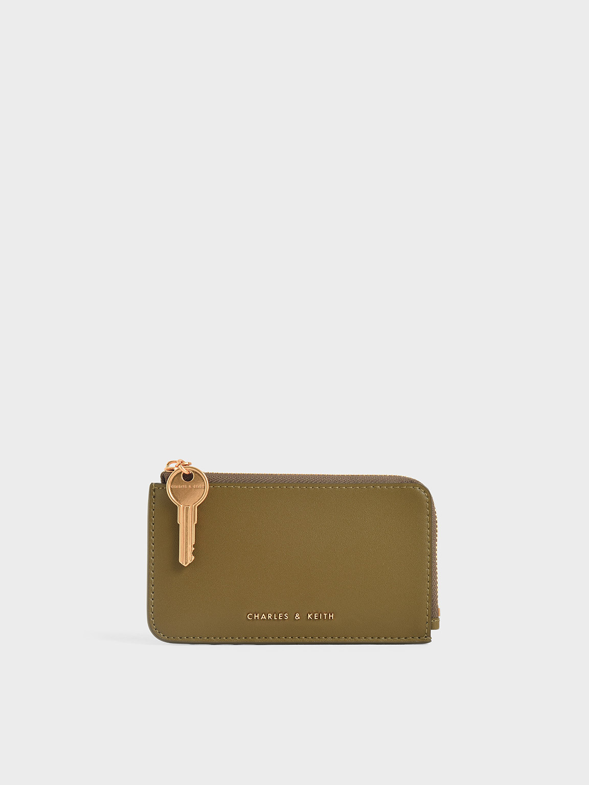 

Zip-Around Mini Wallet, Olive