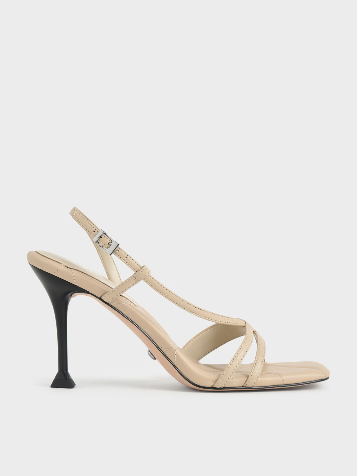 

Leather Sculptural Heel Sandals