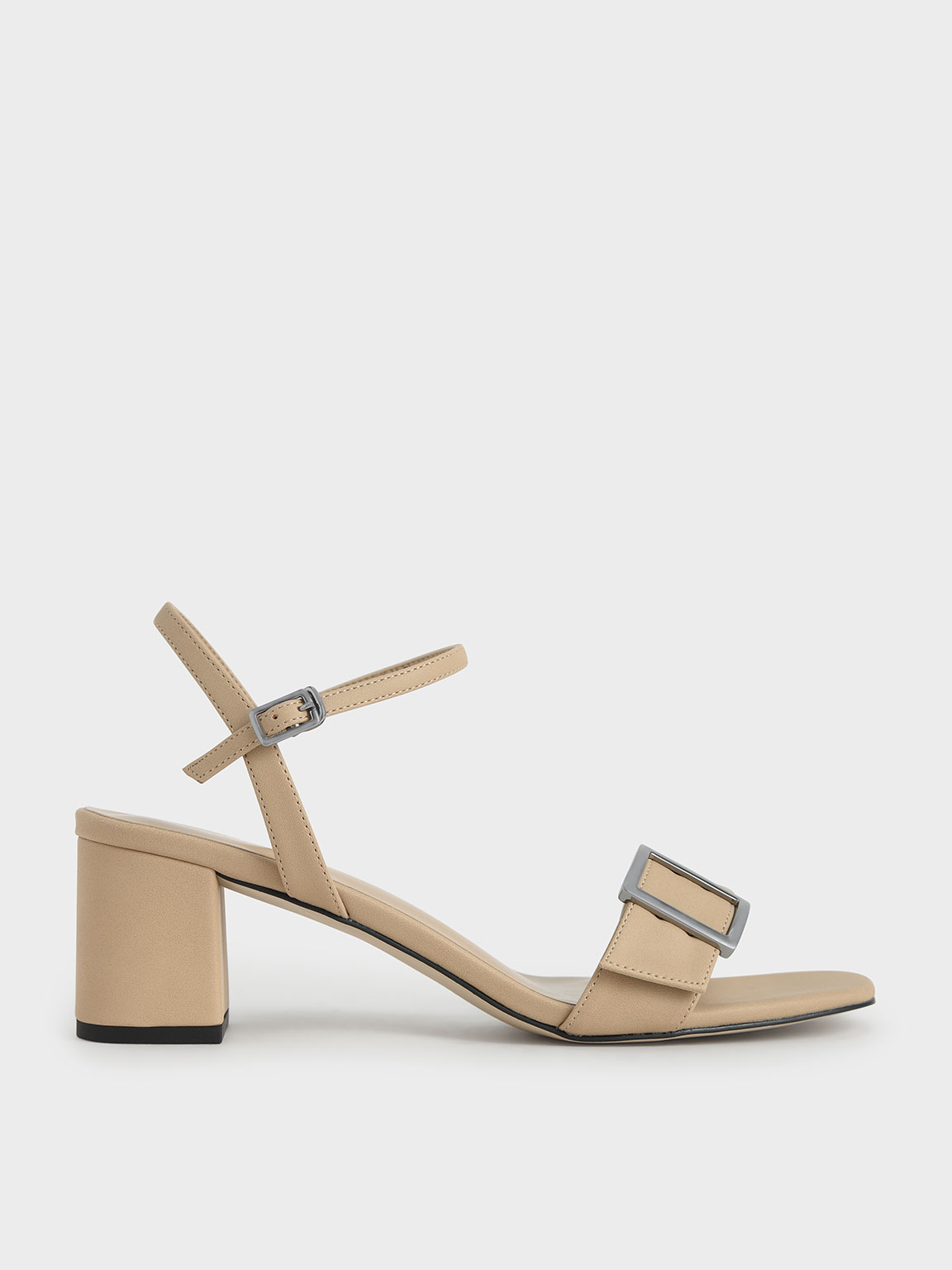 

Buckle Strap Sandals, Beige