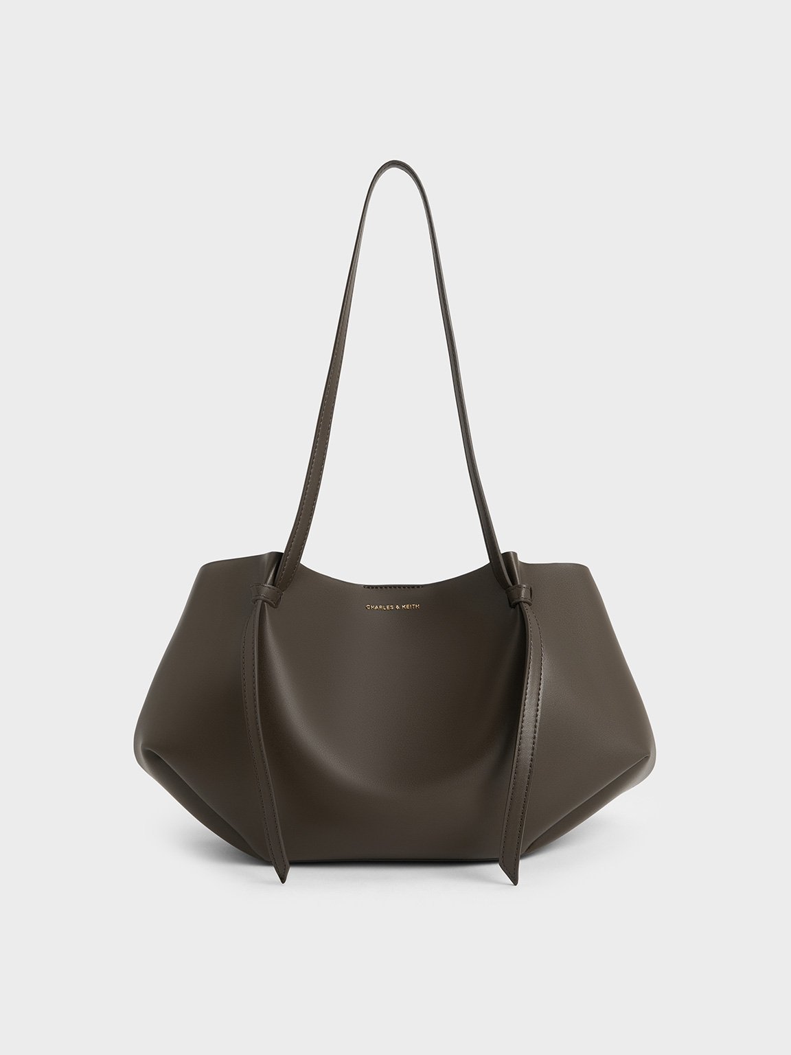 Dark Moss Calla Tote Bag - CHARLES & KEITH UK