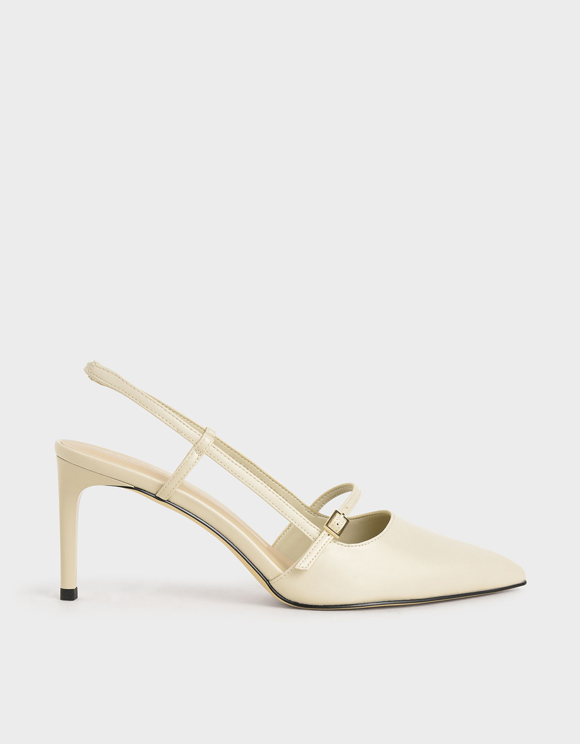

Mary Jane Slingback Pumps, Chalk