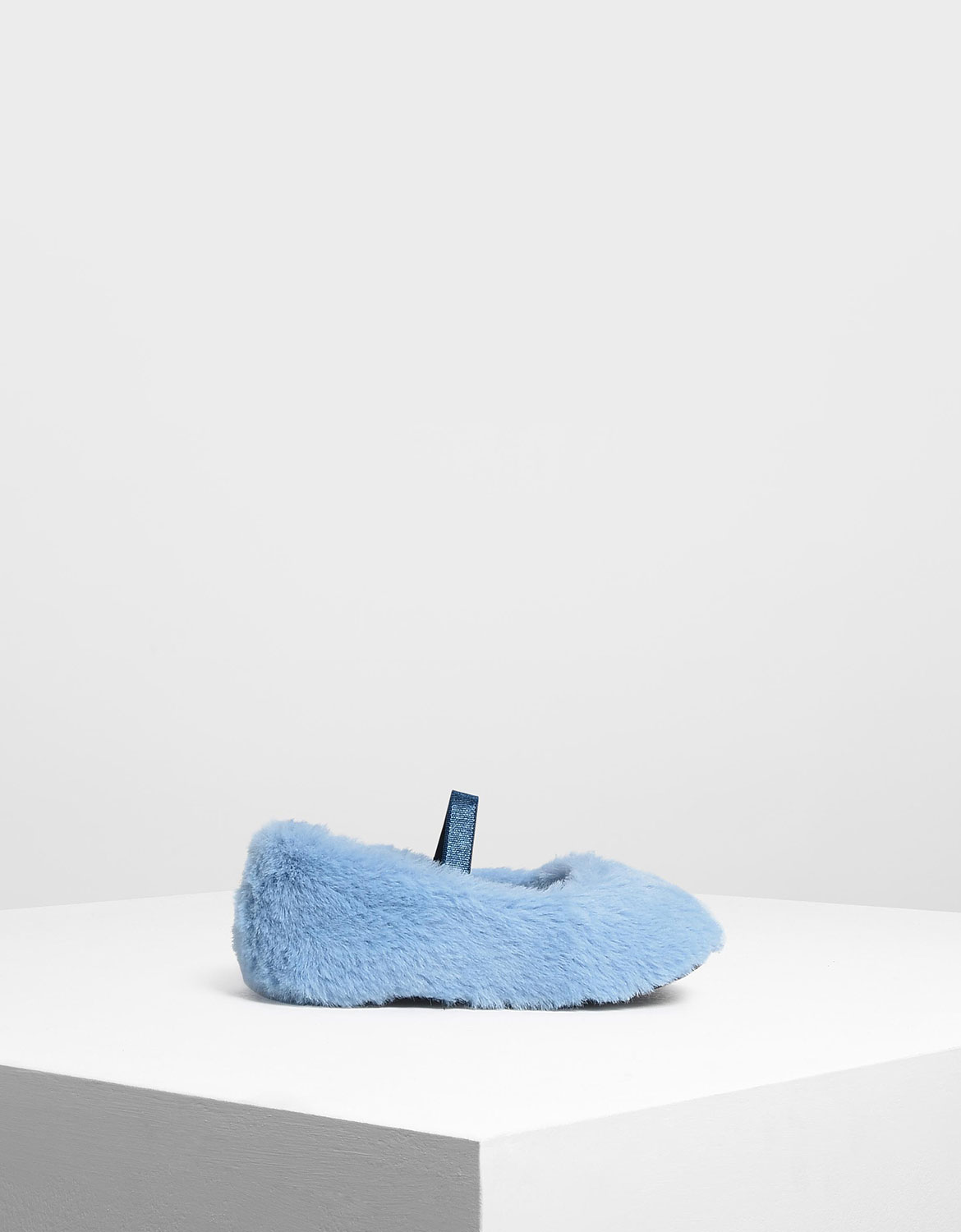 

Baby Girls' Furry Mary Jane Shoes, Blue