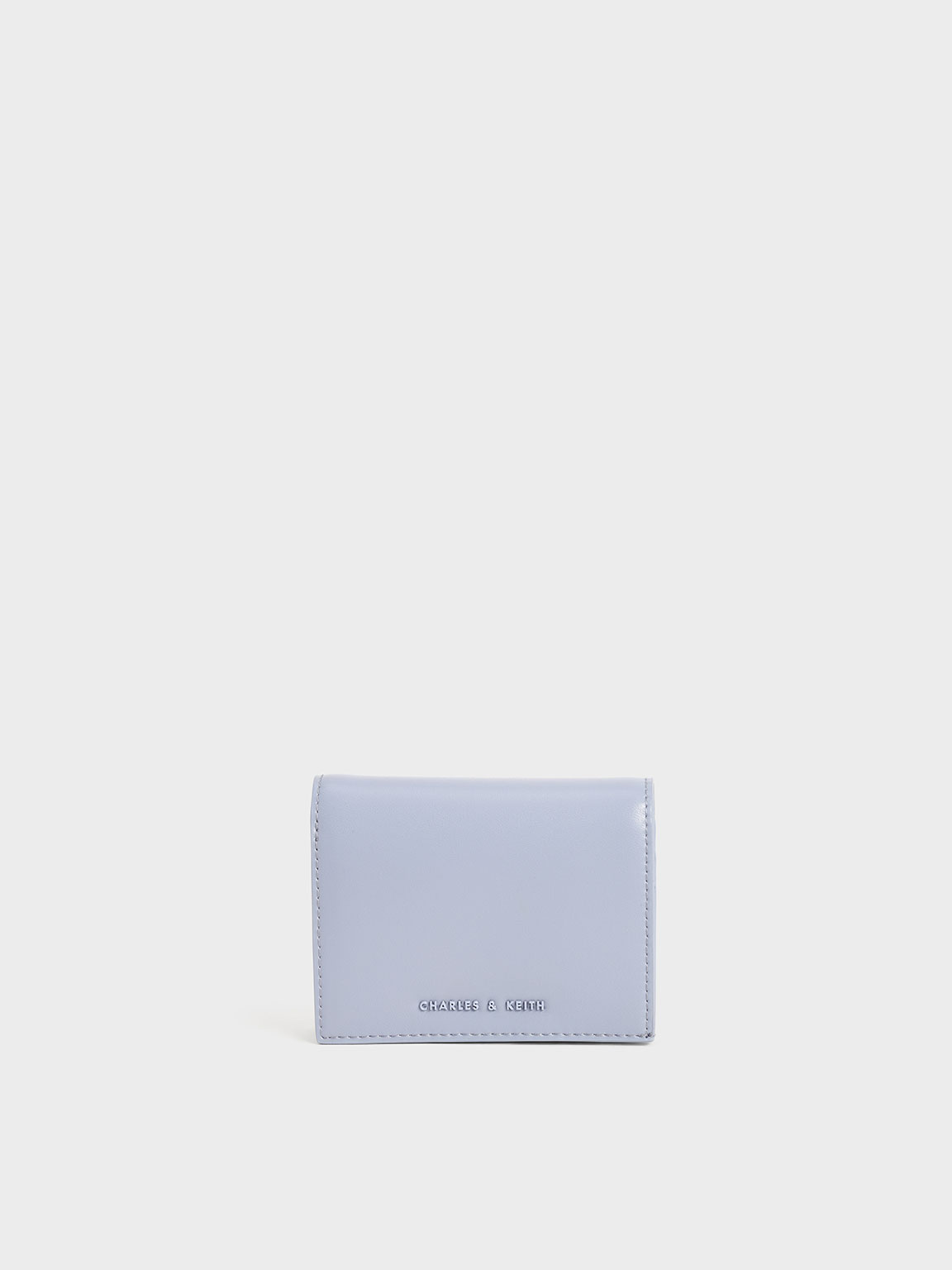 

Snap Button Mini Short Wallet, Light blue