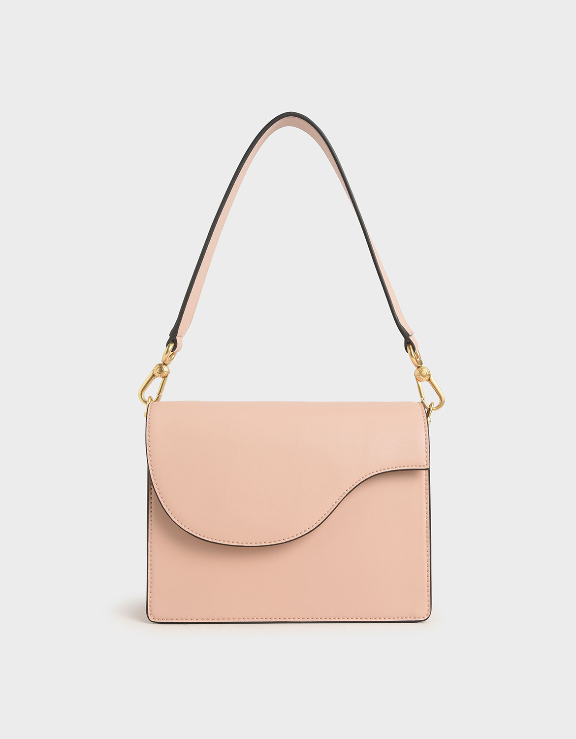 

Angular Flap Shoulder Bag, Pink