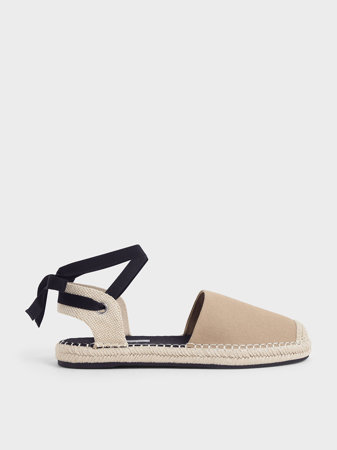 

Tie-Around Espadrille Flats, Camel