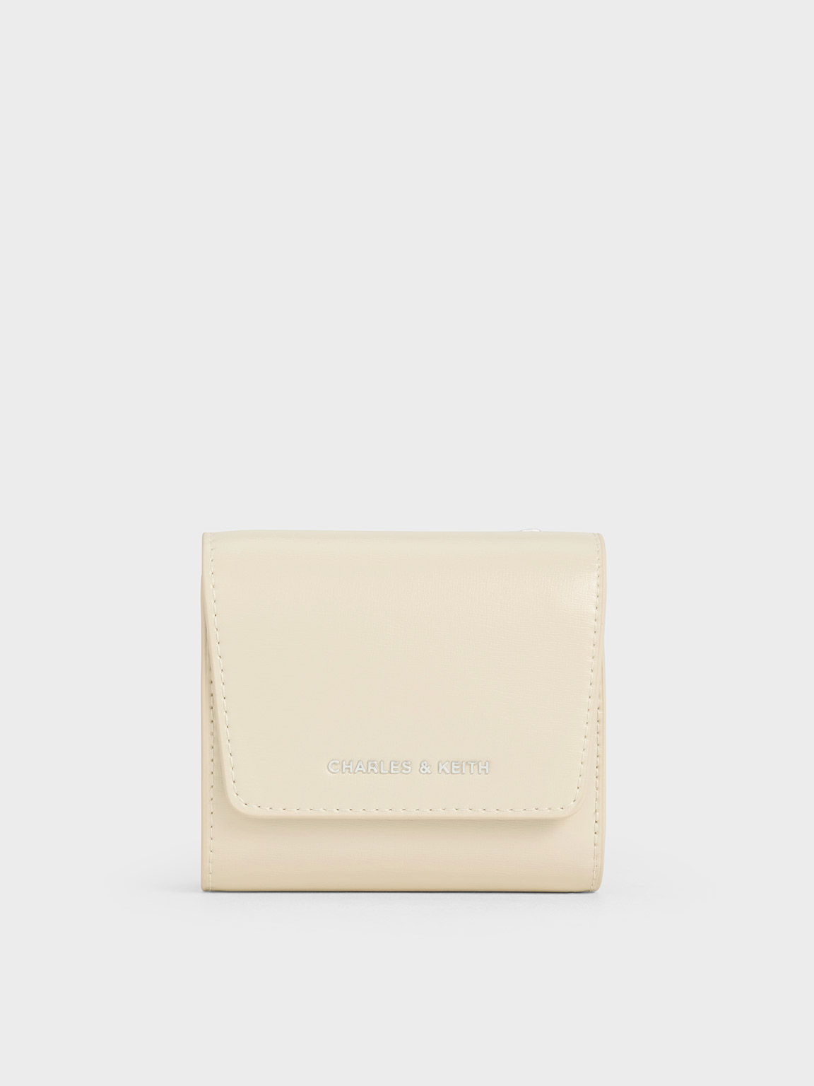 Shop Charles & Keith Irie Small Wallet In Beige
