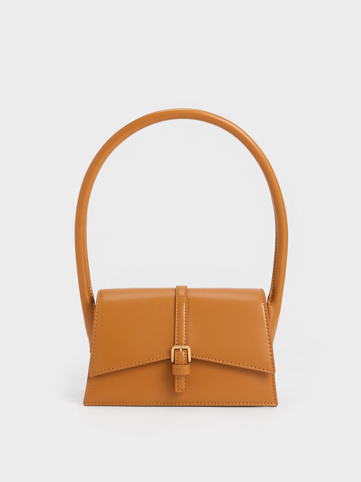 Orange Annelise Belted Trapeze Bag - CHARLES & KEITH UK