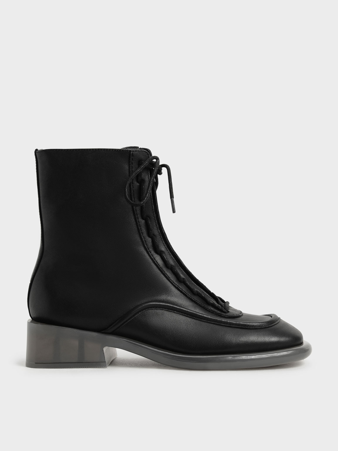

Fleur Leather Lace-Up Boots