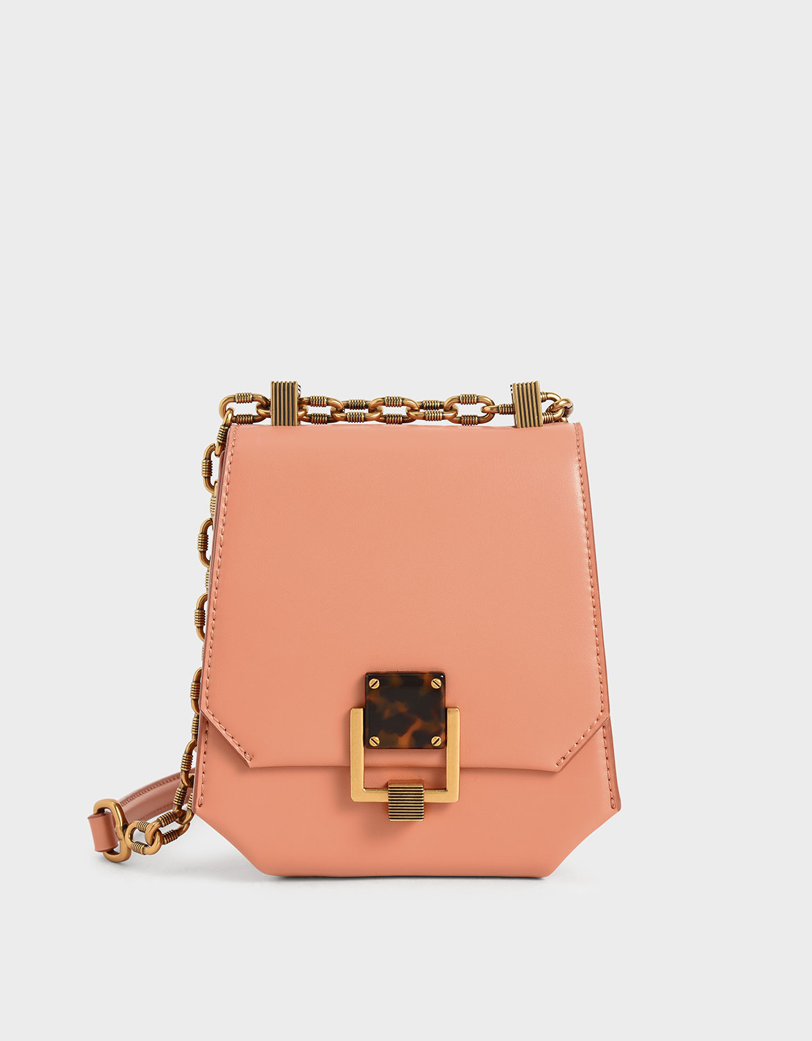 

Metallic Accent Geometric Crossbody Bag