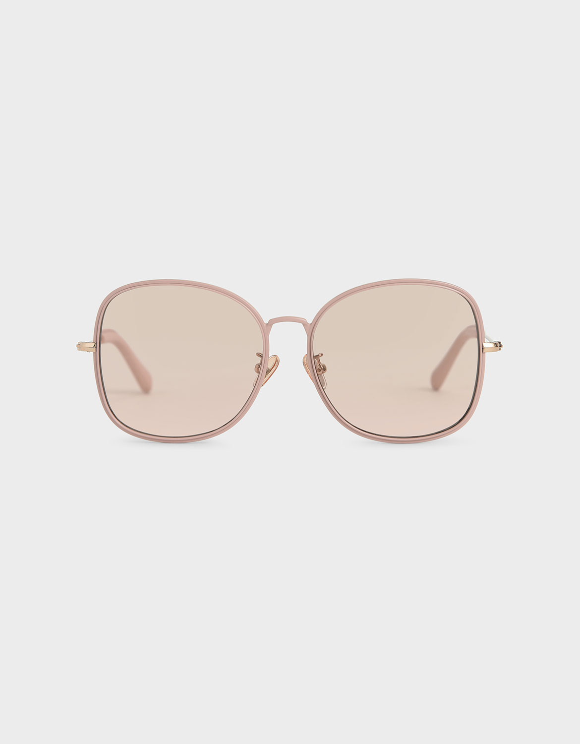 

Gradient Tint Butterfly Sunglasses, Rose gold