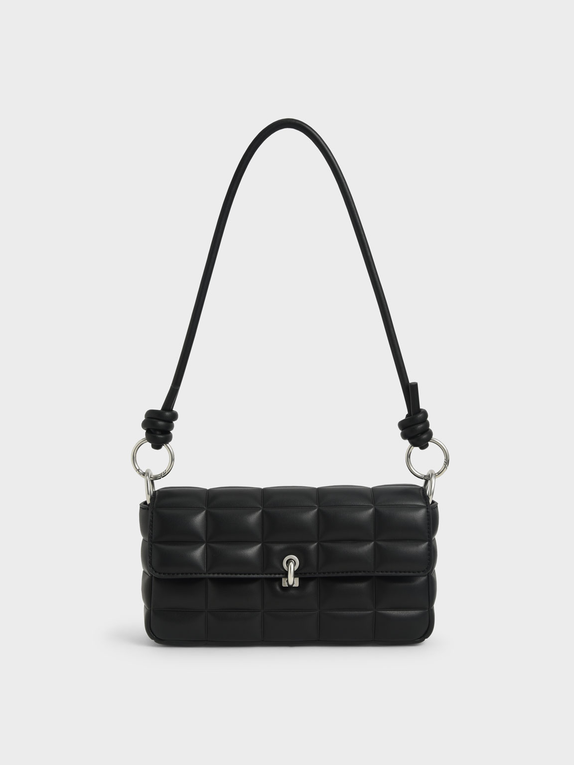 

Maze Chunky Chain Handle Quilted Shoulder Bag