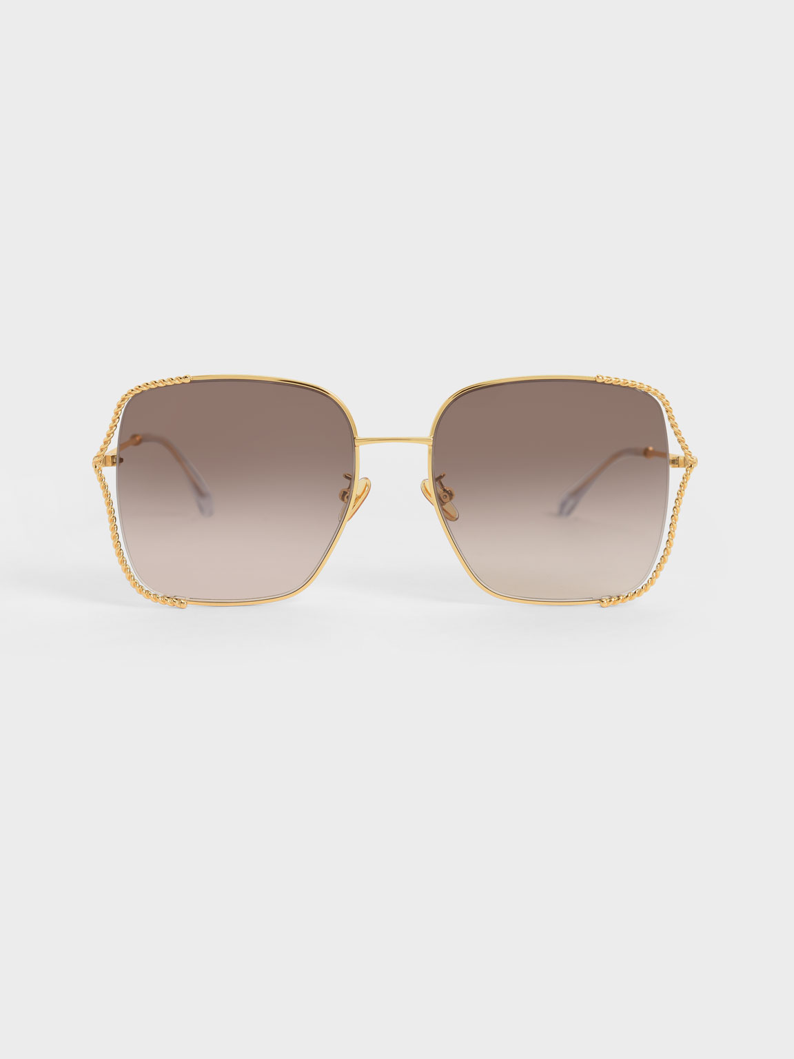 

Tinted Butterfly Sunglasses, Gold