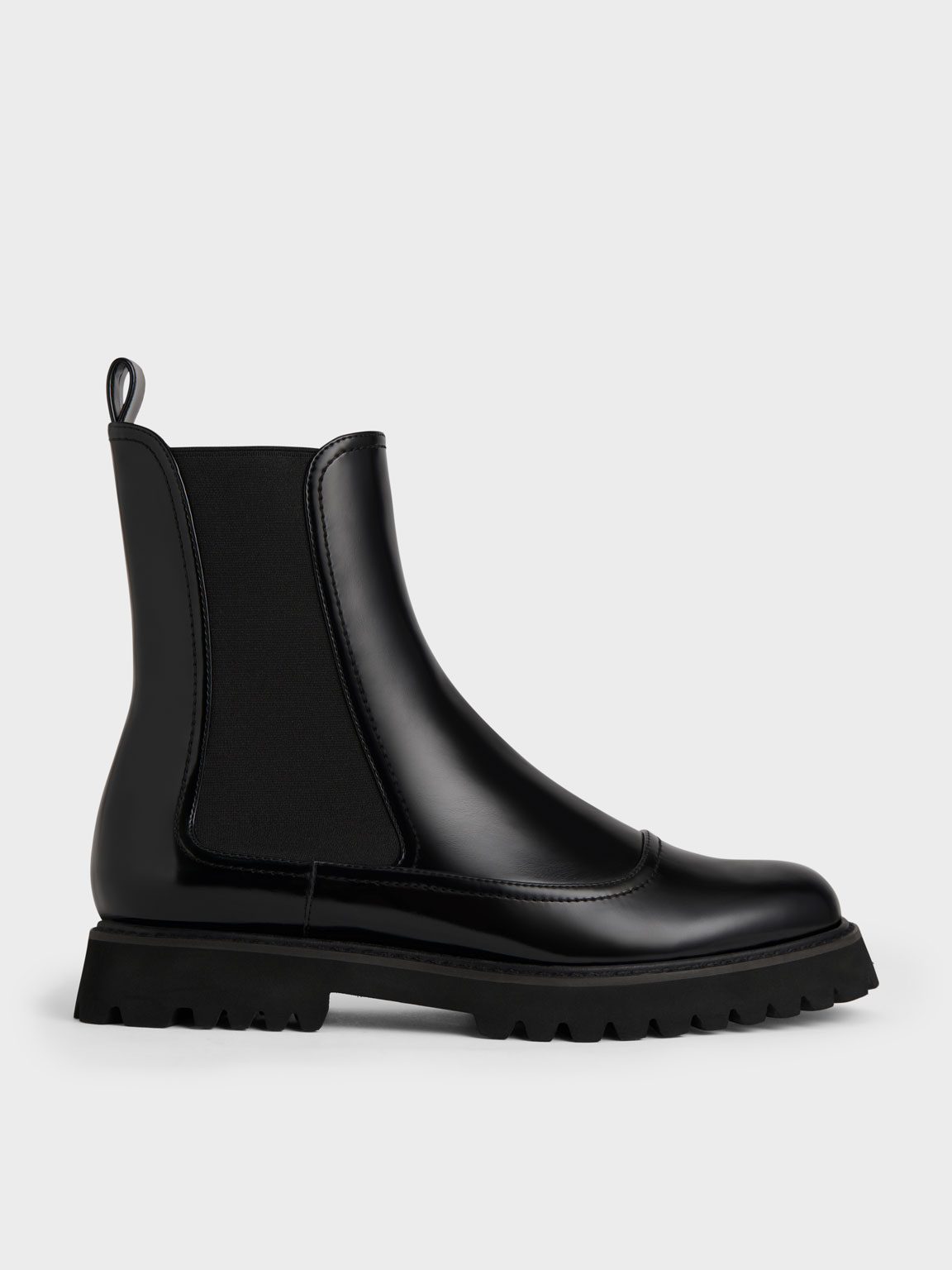 Ridged-Sole Chelsea Boots