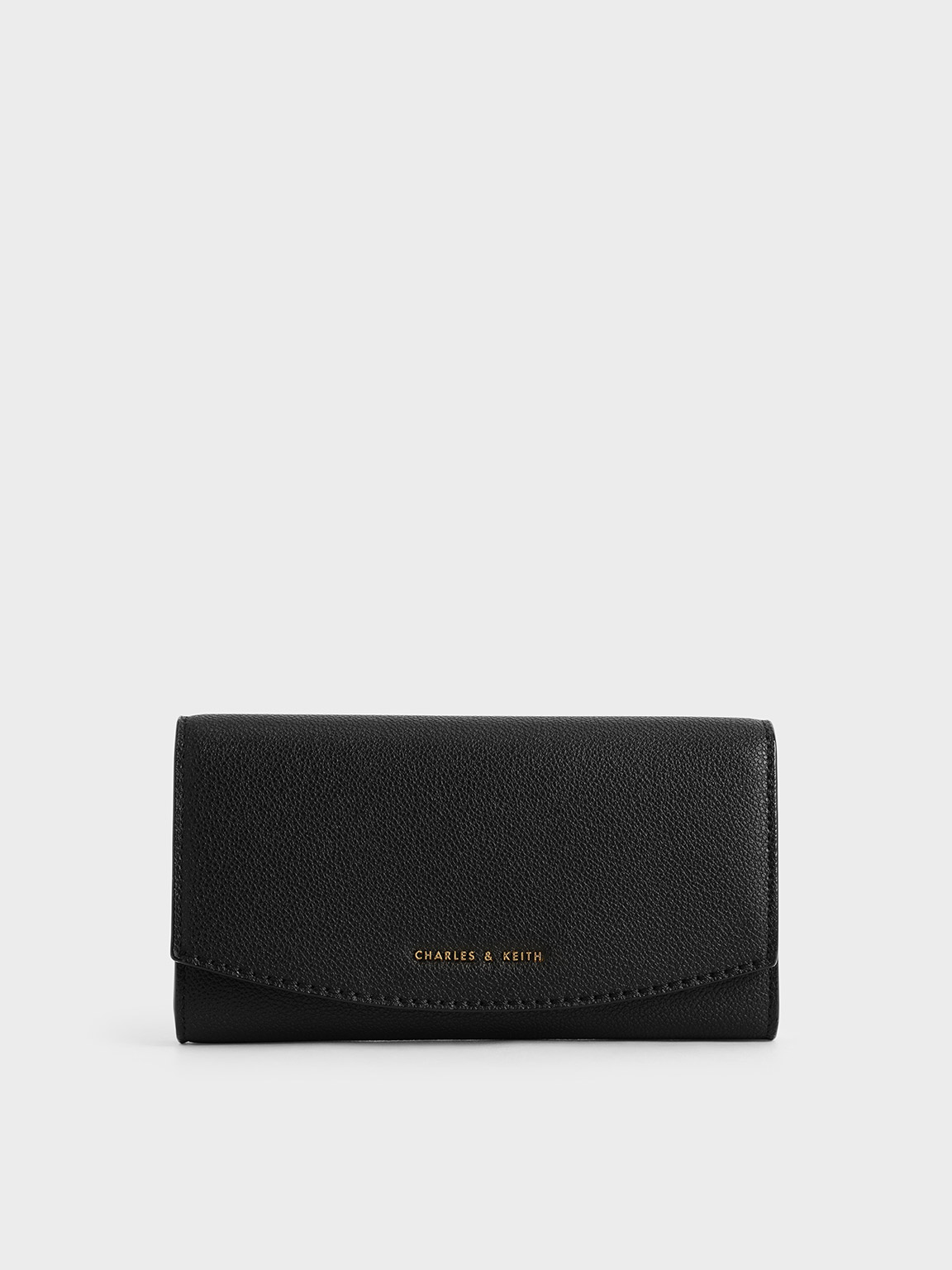 Curved Flap Long Wallet