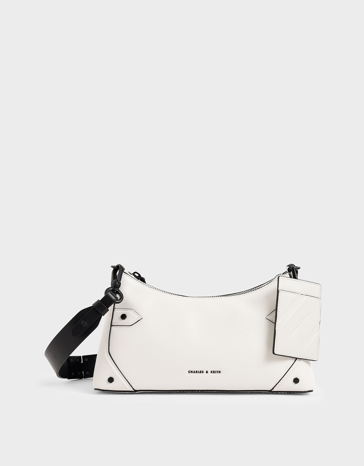 

Chain Handle Bag, White