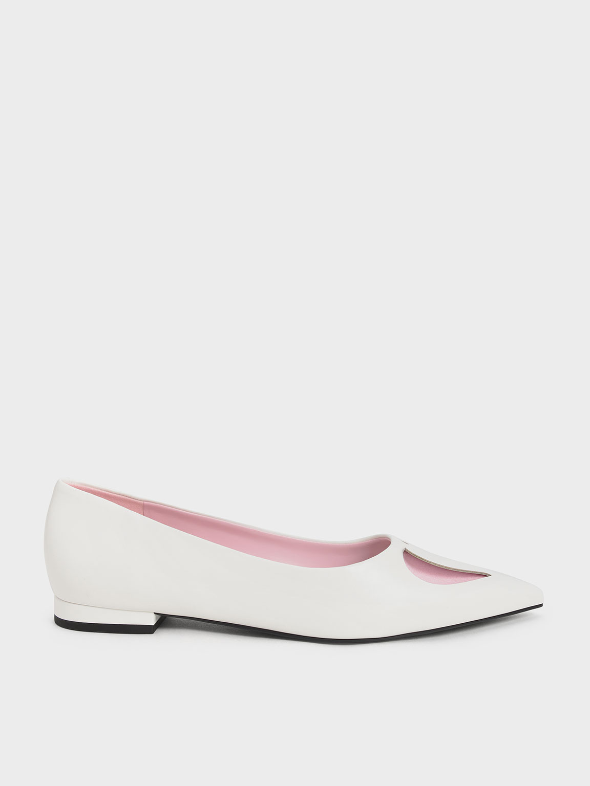 

Amora Heart Cut-Out Ballerina Pumps