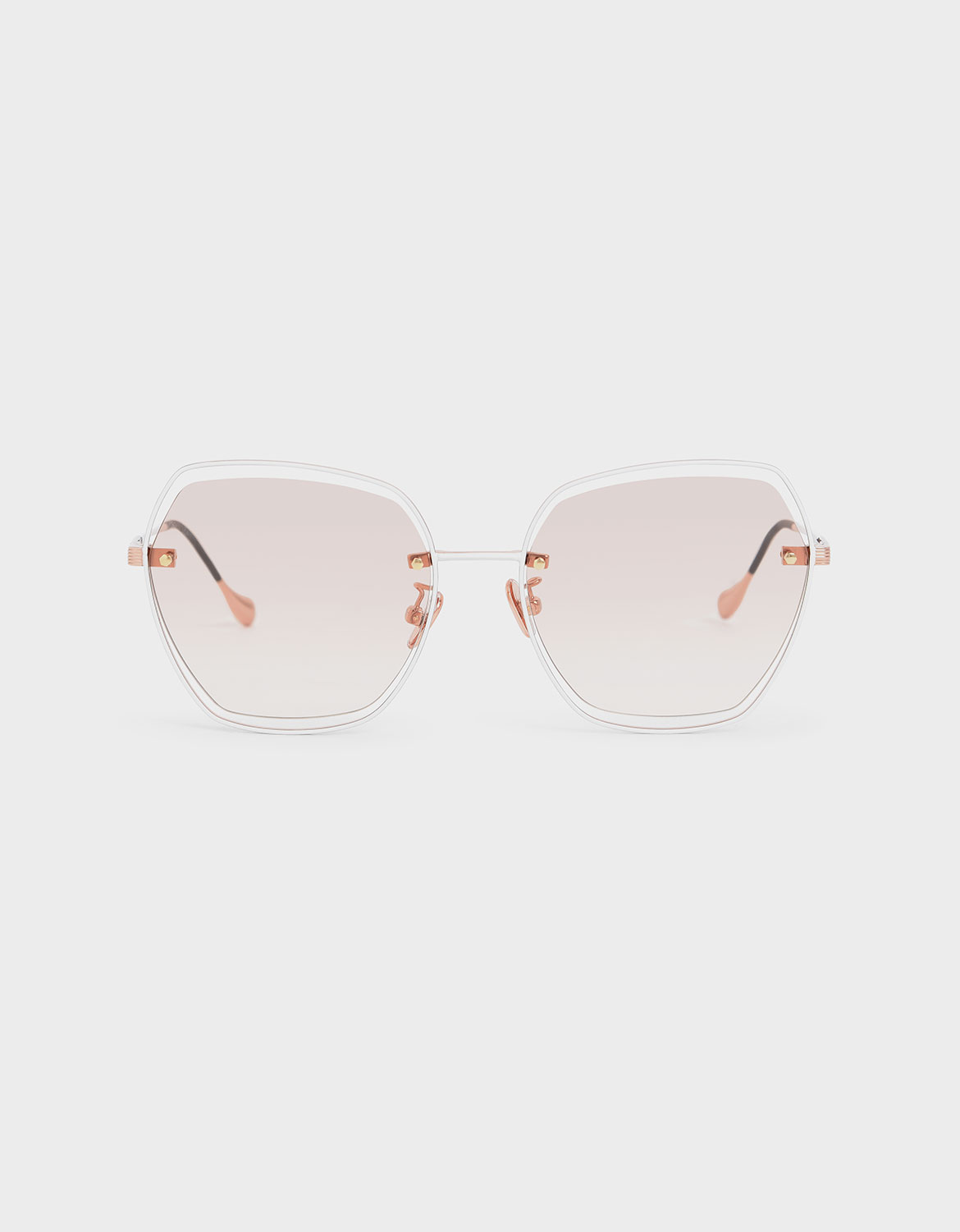 

Double Wire Frame Butterfly Sunglasses, Orange
