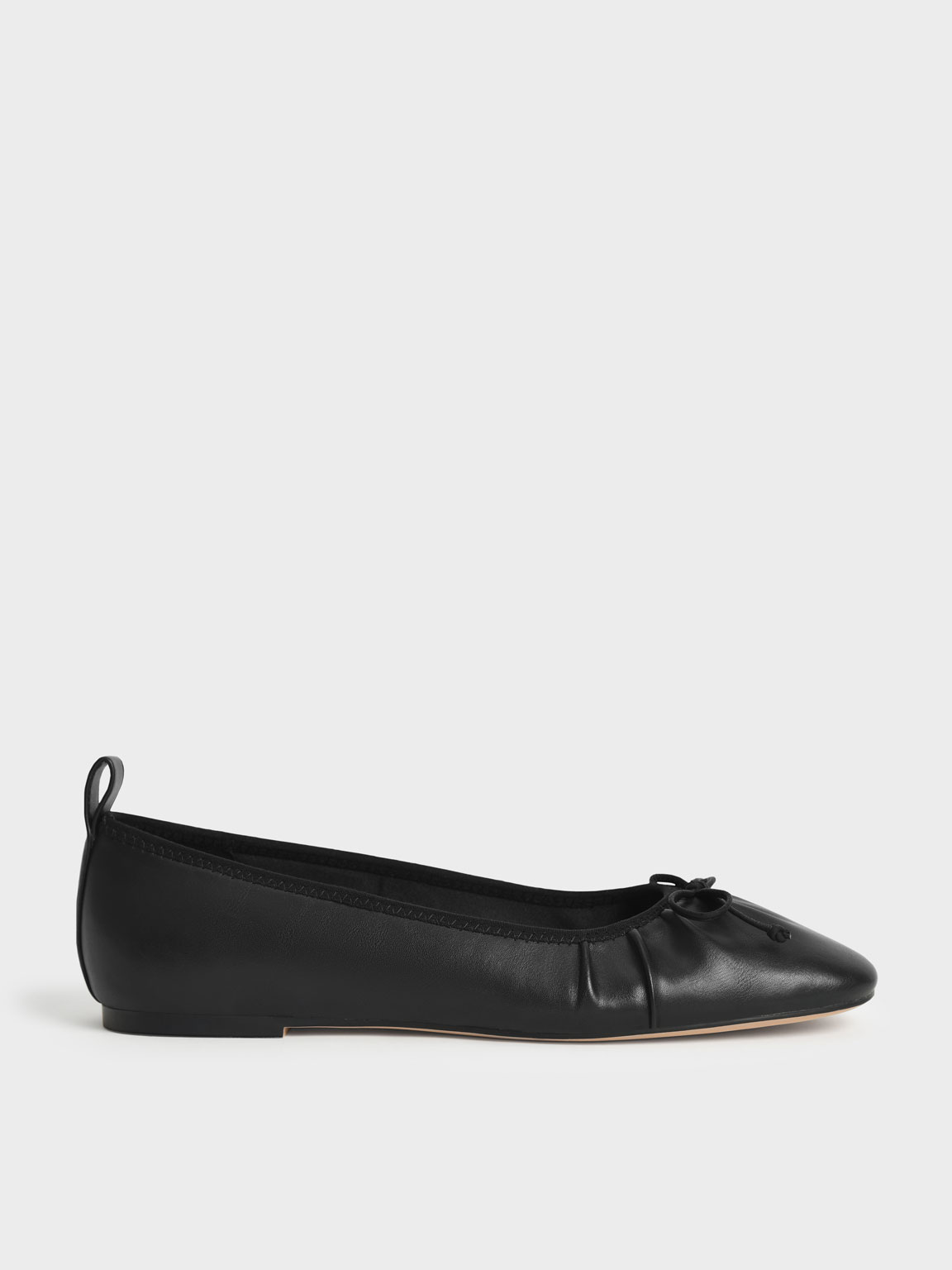 

Bow-Tie Ballerina Flats, Black