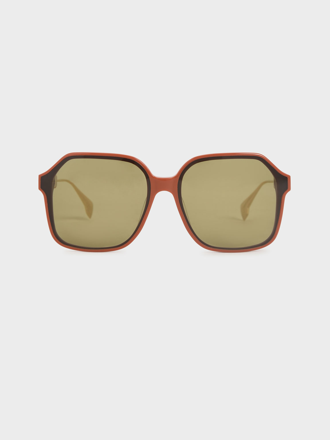 

Acetate Butterfly Sunglasses, Clay