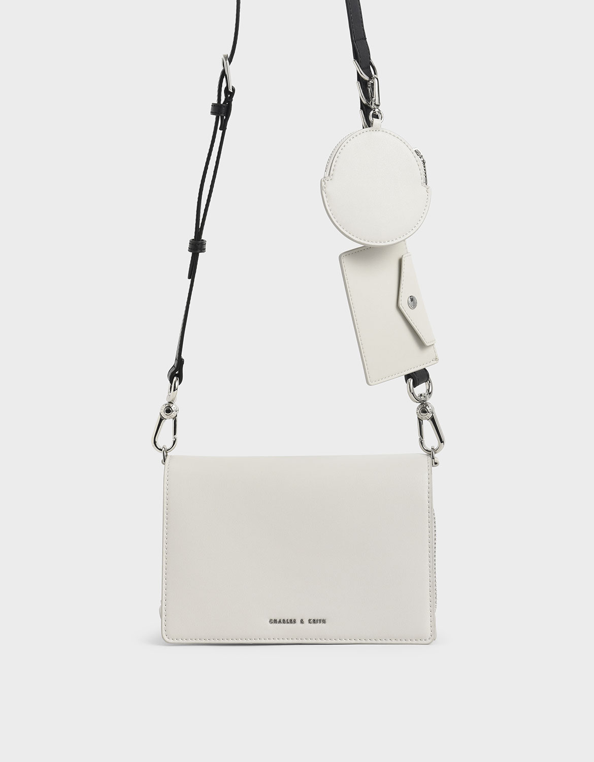

Multi-Pouch Crossbody Bag, White