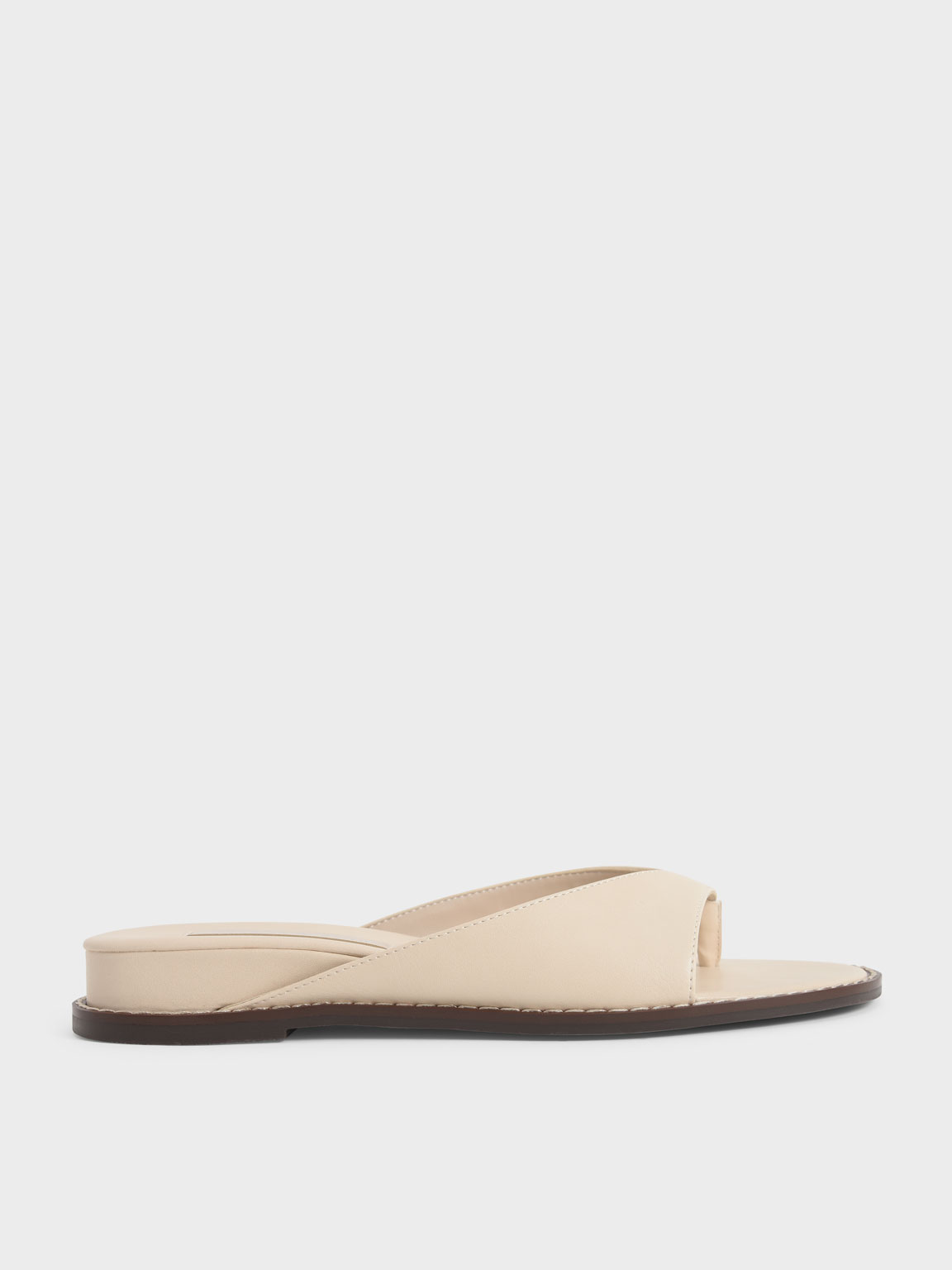 

Stitch Trim Thong Sandals