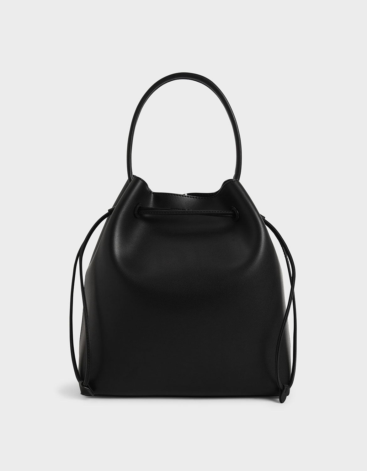 

Drawstring Hobo Bag, Black