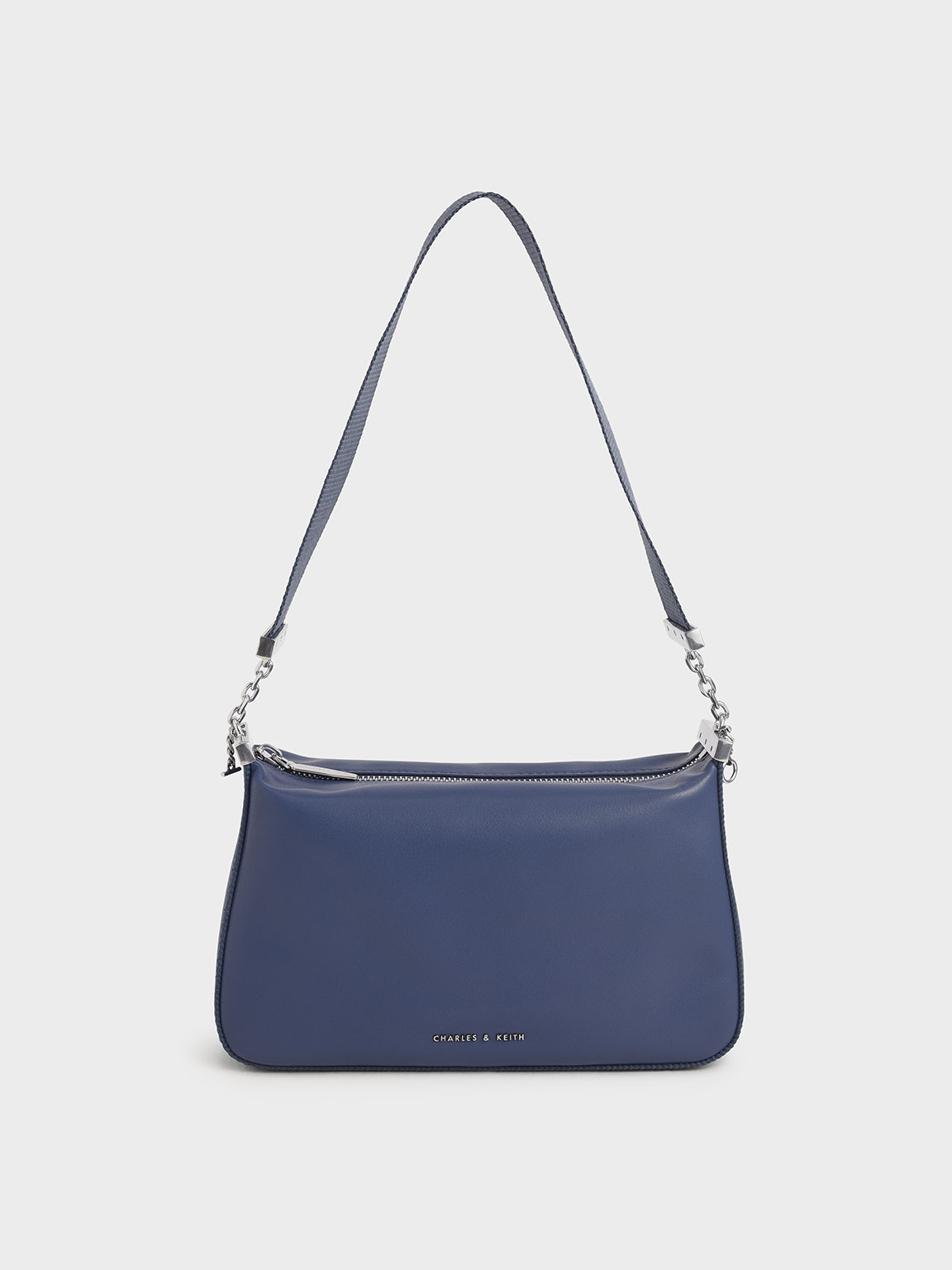 

Zip Shoulder Bag, Blue