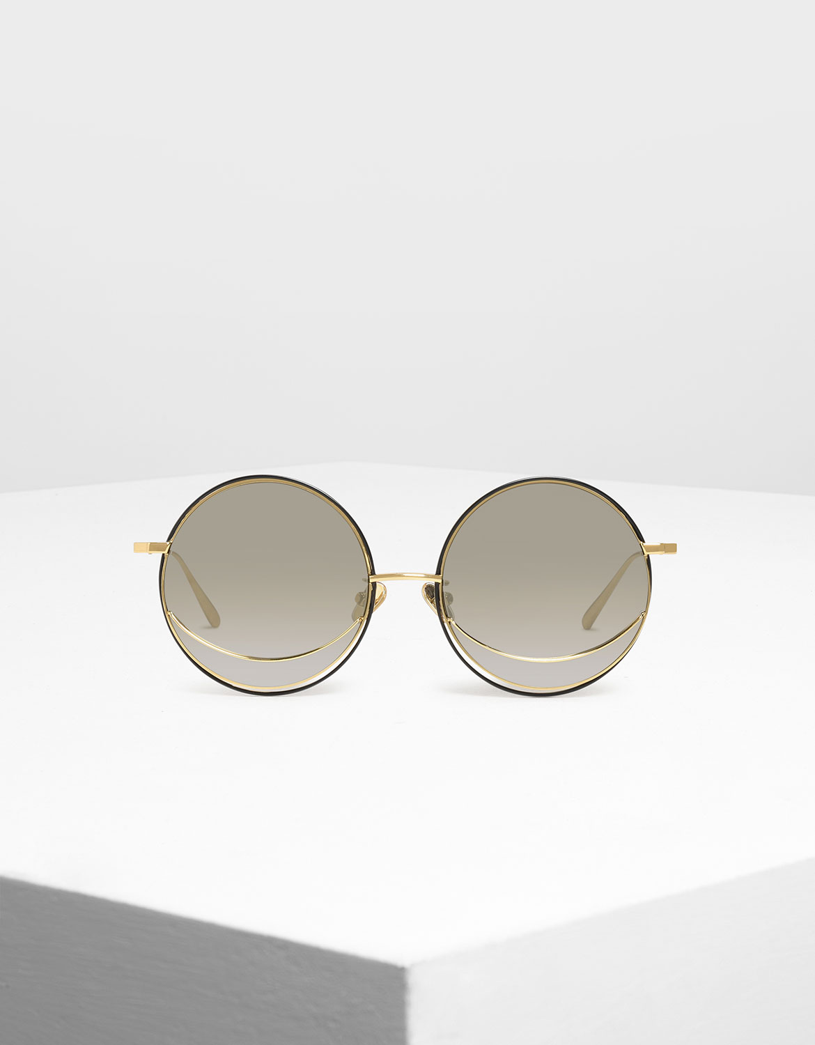 

Circle Frame Sunglasses, Silver